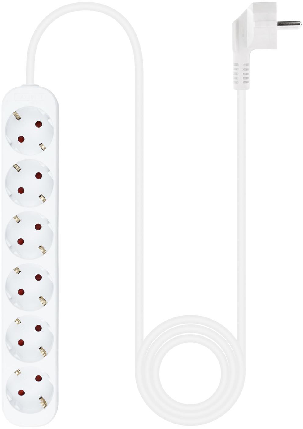 Nanocable - Régua Nanocable 6 Tomadas 1.4 M Branco