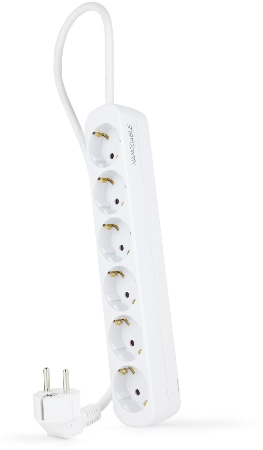Picture of Picture of Régua Nanocable 6 Tomadas 1.4 M Branco