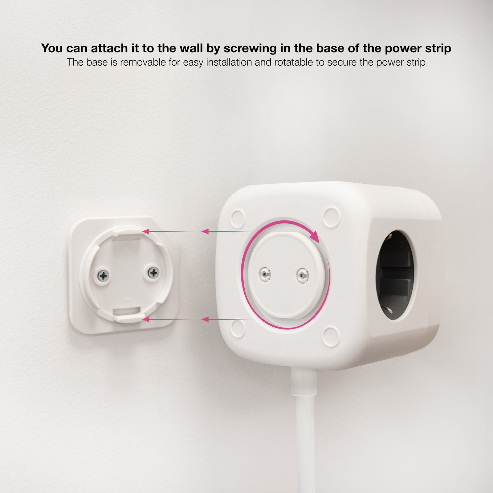 Nanocable - Cubo Nanocable com 3 Tomadas 3 USB com interruptor Branco