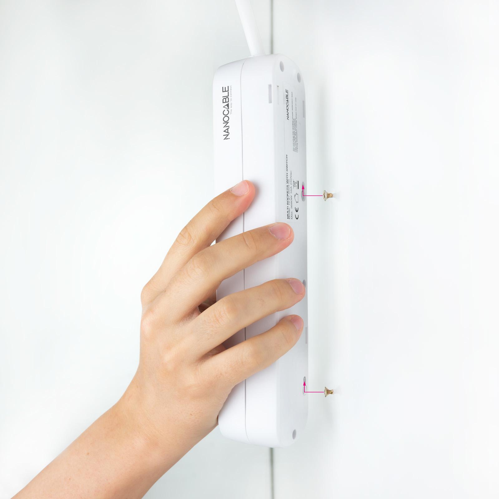 Nanocable - Régua Nanocable 3 Tomadas 1.4 M Branco