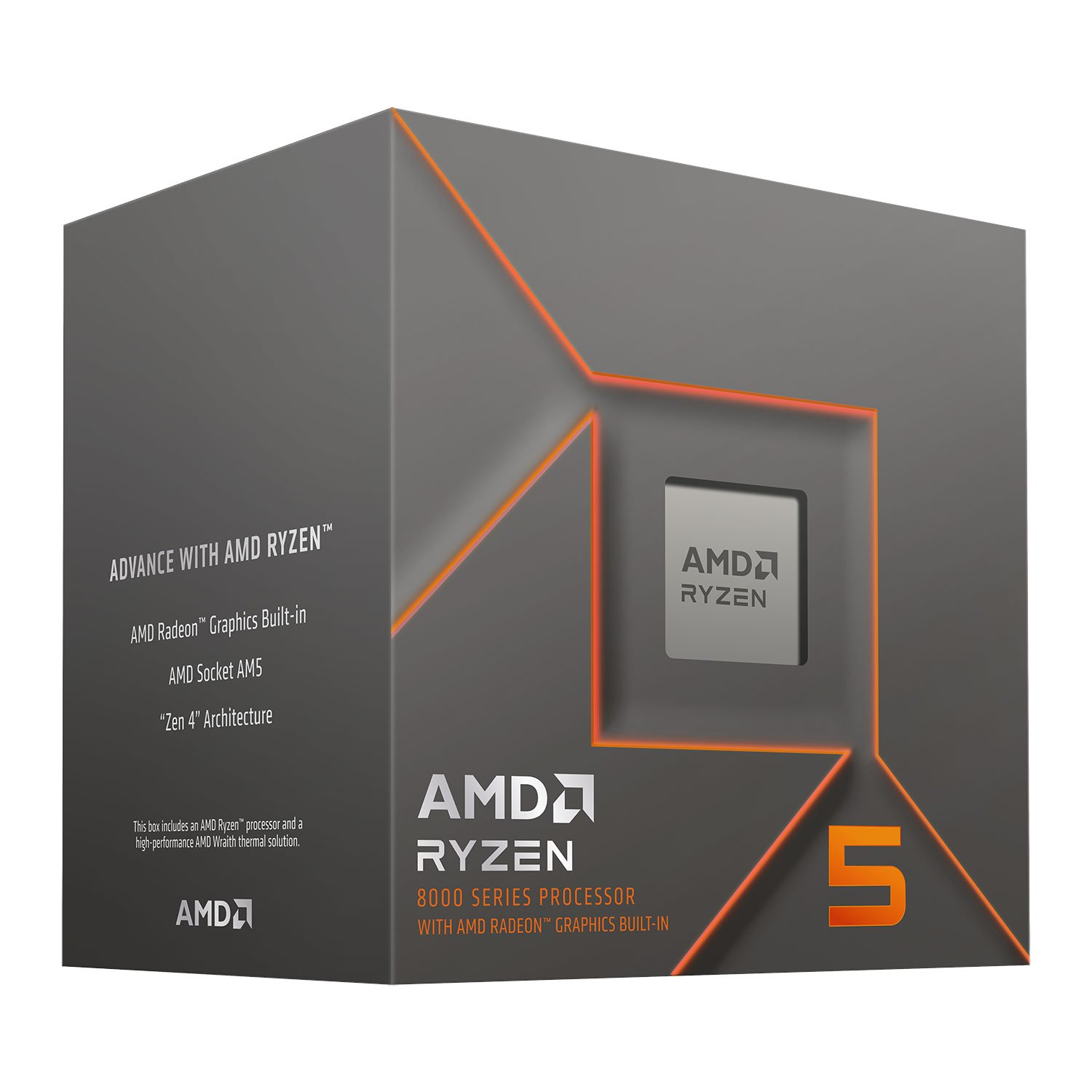 AMD - Processador APU AMD Ryzen 5 8500G 6-Core (3.5GHz-5GHz) 22MB AM5