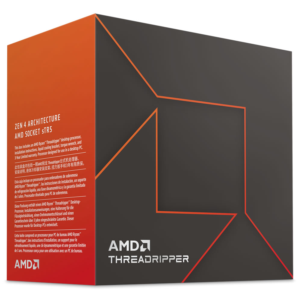 Picture of Picture of Processador AMD Threadripper 7980X 64-Core (3.2GHz-5.1GHz) 320MB sTR5 TRX50