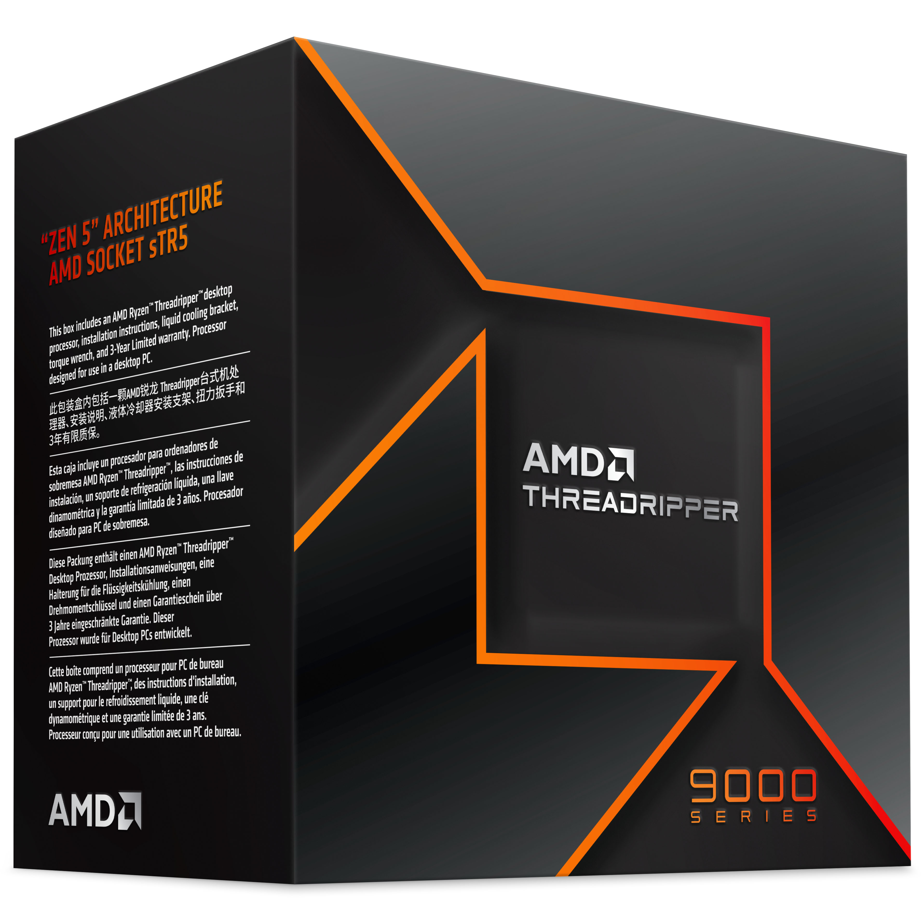 AMD - Processador AMD Threadripper 9980X 64-Core (3.2GHz-5.4GHz) 320MB sTR5 TRX50