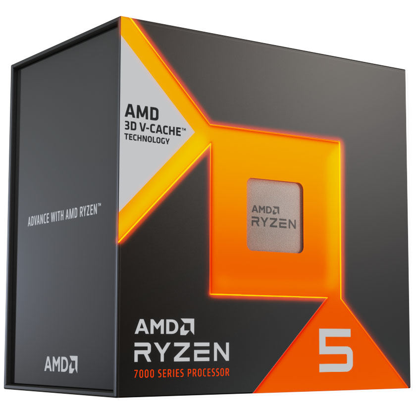 AMD - Processador AMD Ryzen 5 7500X3D 6-Core (4.0GHz-4.5GHz) 102MB AM5