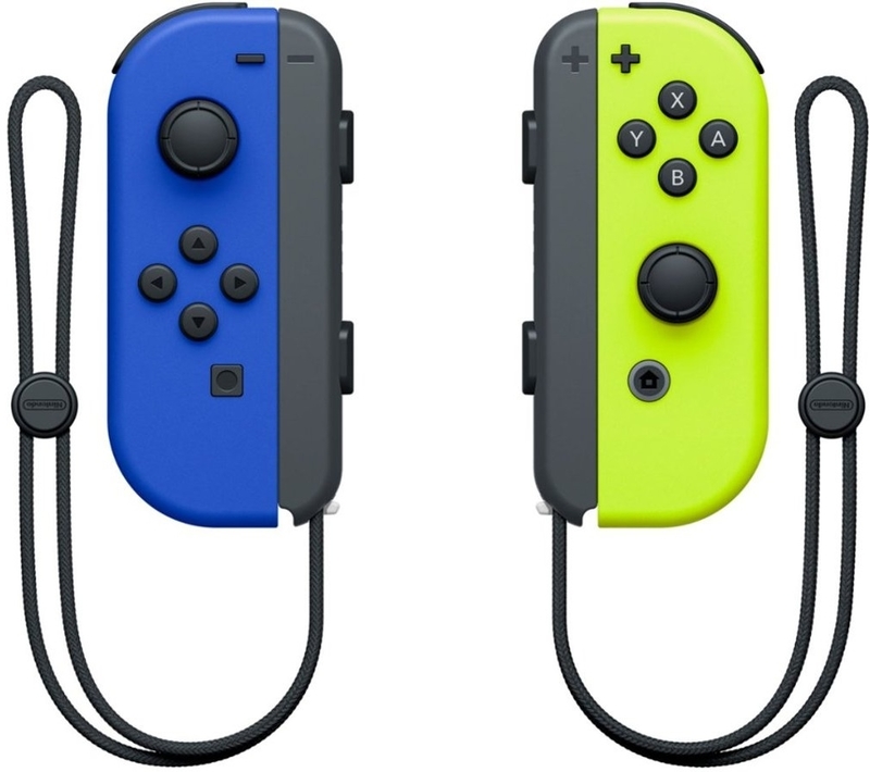 Nintendo - Comando Nintendo Joy-Con (set Esq/Dir) Azul/Amarelo Néon