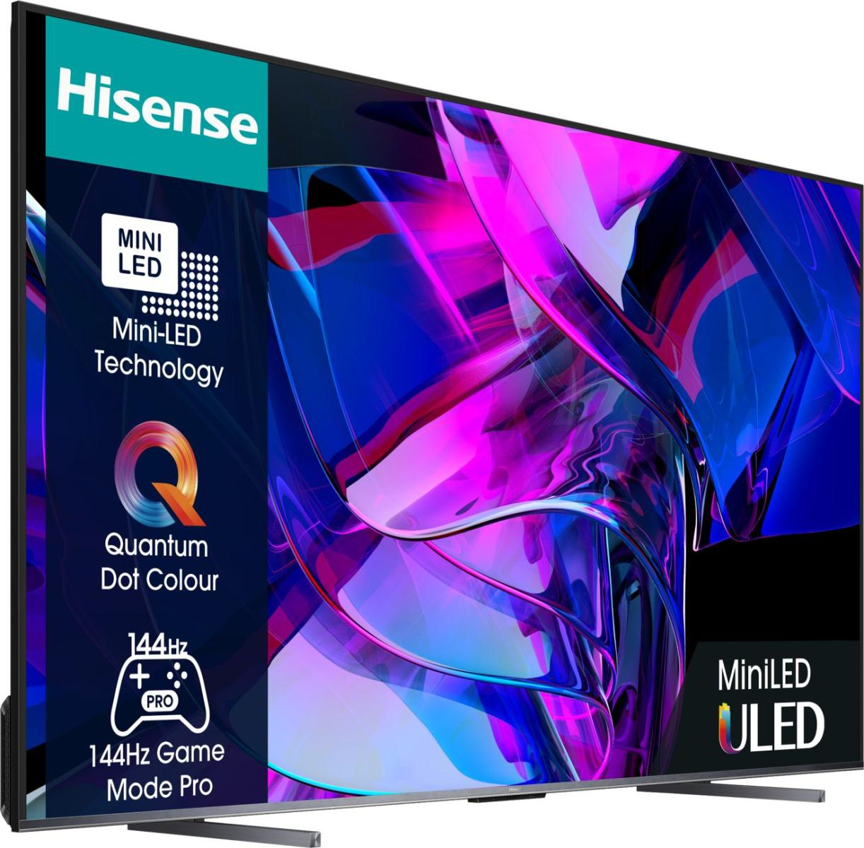 hisense - Televisão Hisense 100U7KQ 100" QD Mini LED UltraHD 4K VIDAA