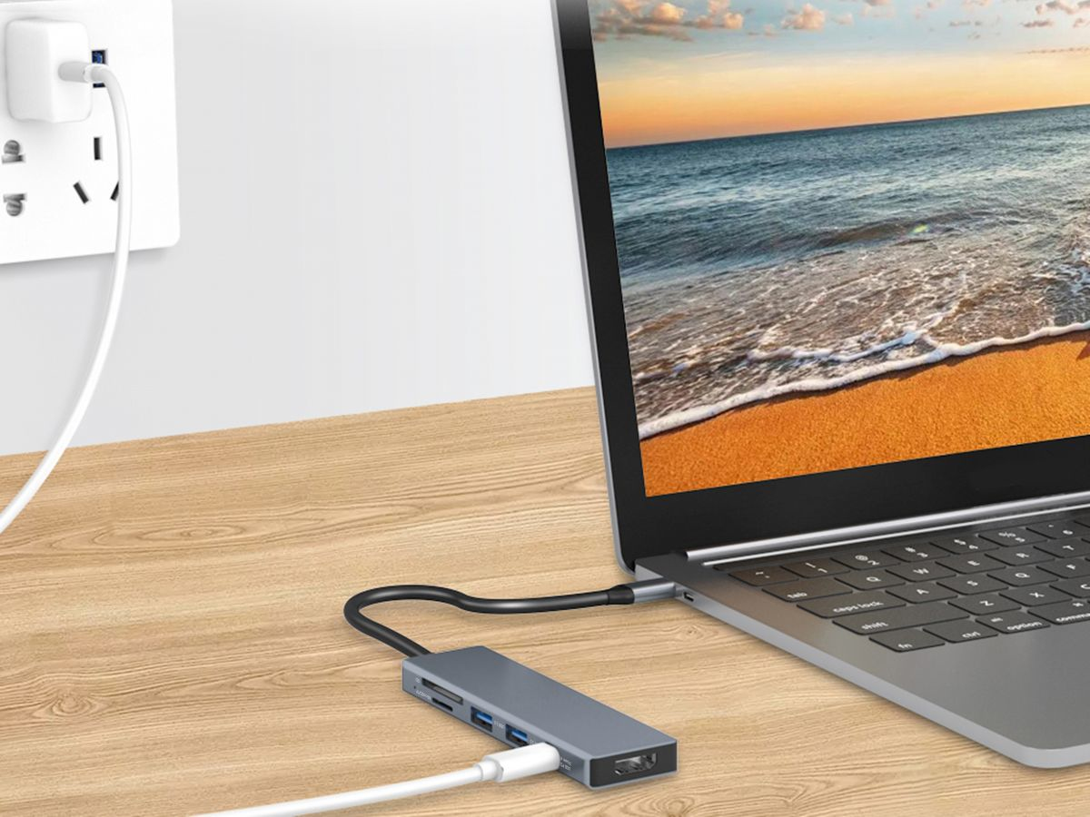 conceptronic - HUB USB Conceptronic 6-in-1 USB-C 3.2 > 2x USB-A 3.0 + HDMI + USB-C (PD100W) + Lt.Cartões