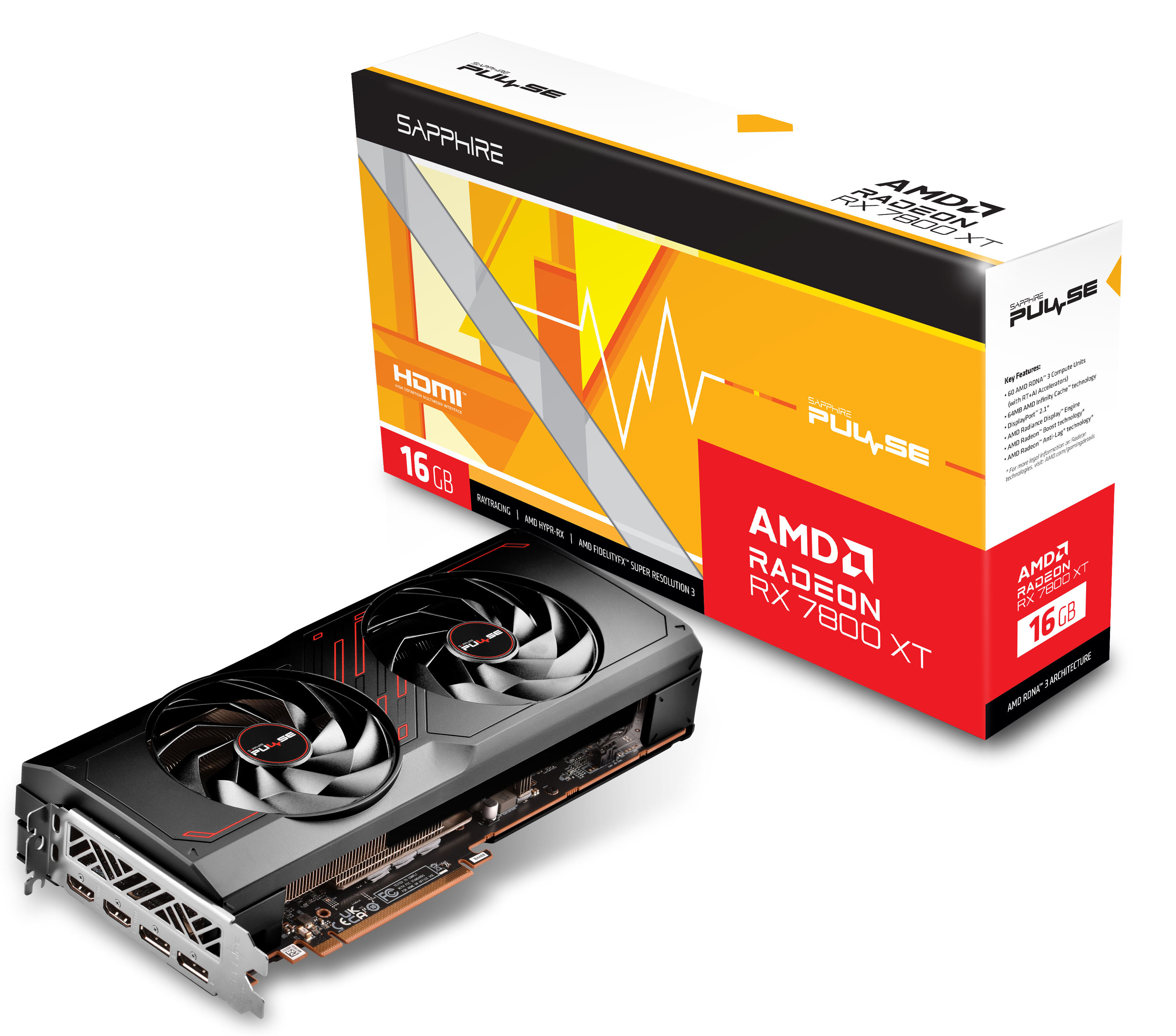 Picture of Picture of Gráfica Sapphire Radeon RX 7800 XT Pulse 16GB GDDR6