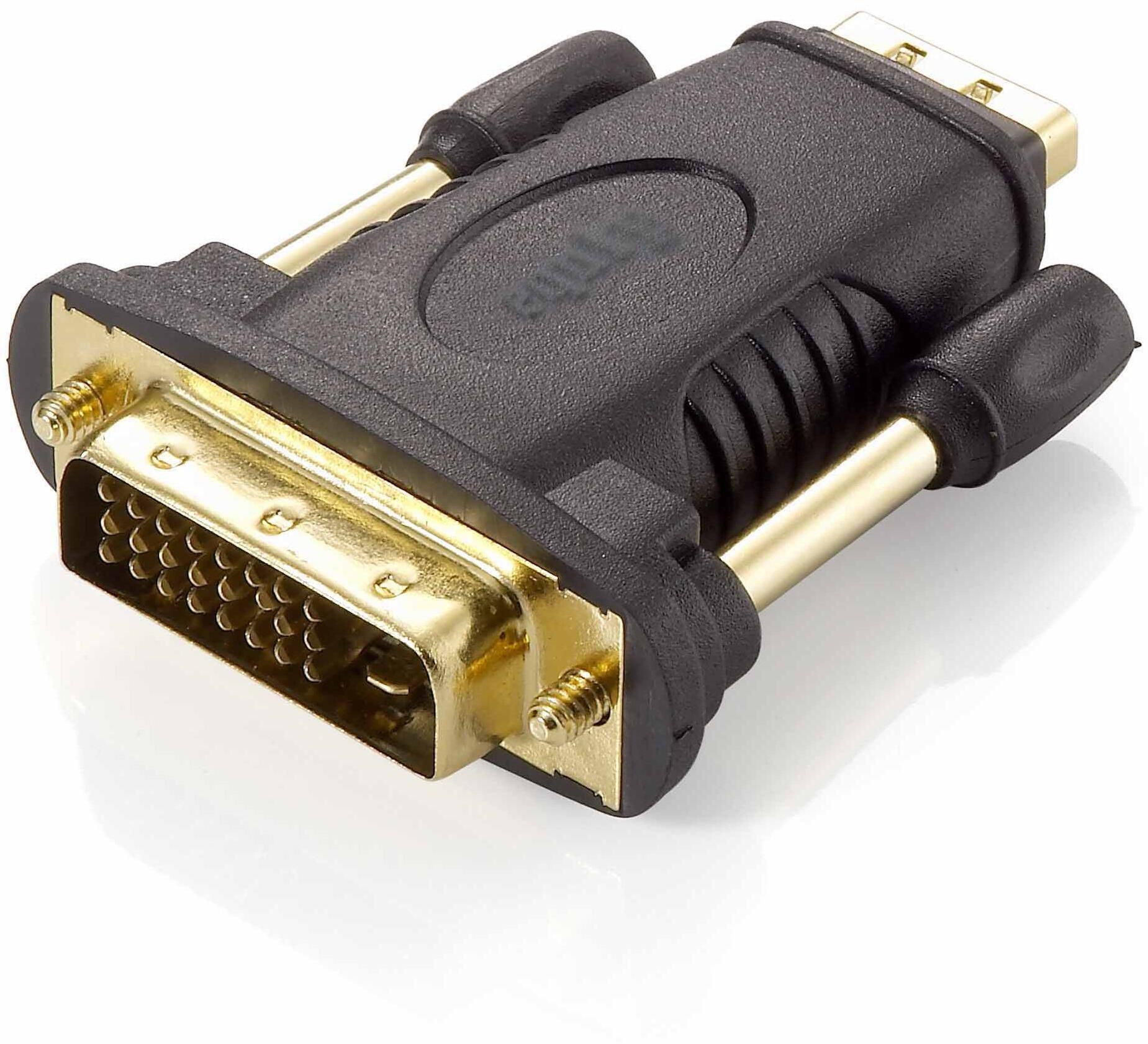 Picture of Picture of Cabo Equip Conversor HDMI/ > DVI Digital (24+1) Adaptador F/M Preto