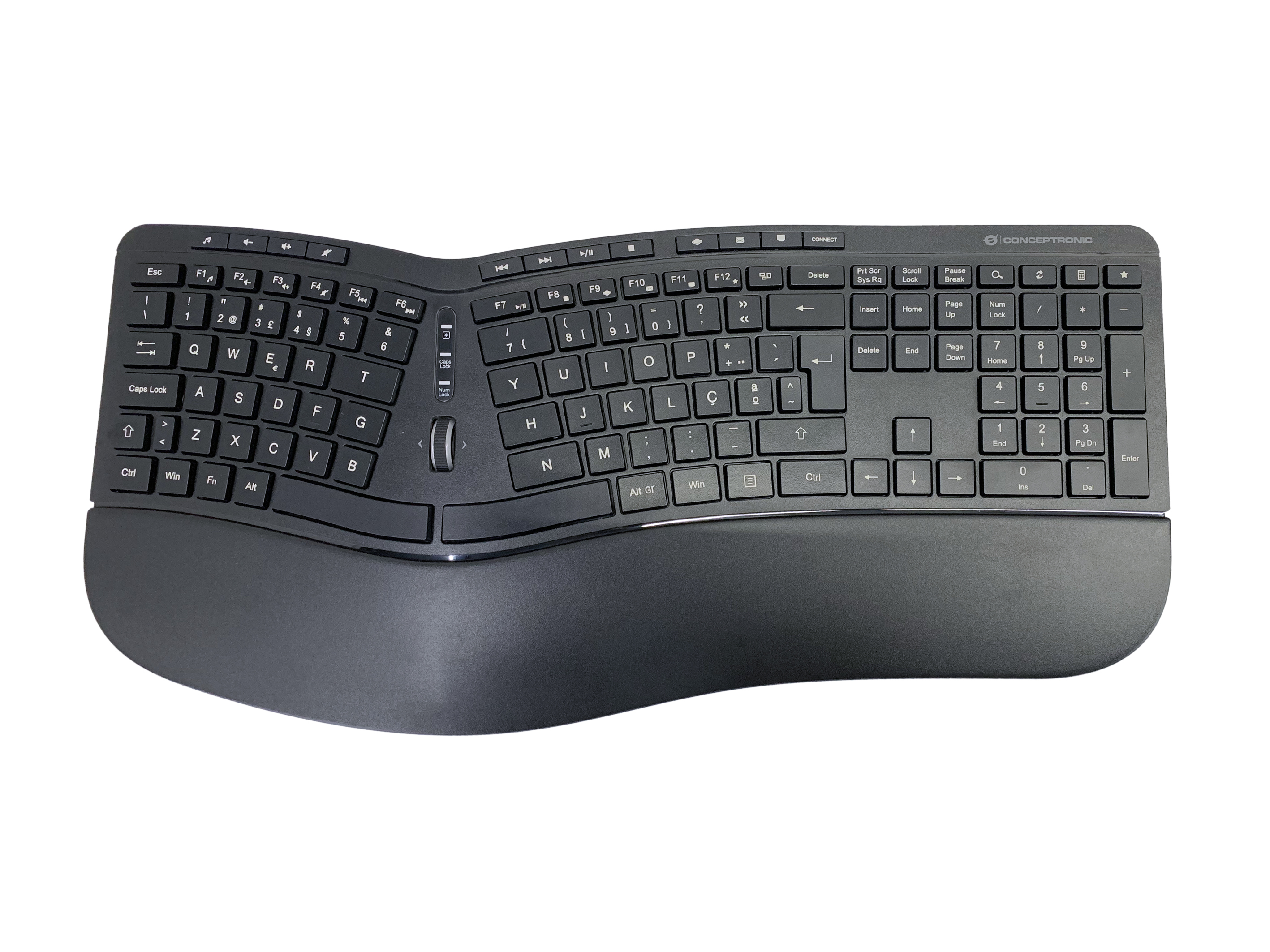 conceptronic - Teclado + Rato Ergonómico Wireless Conceptronic ORAZIO02PT Preto (PT)