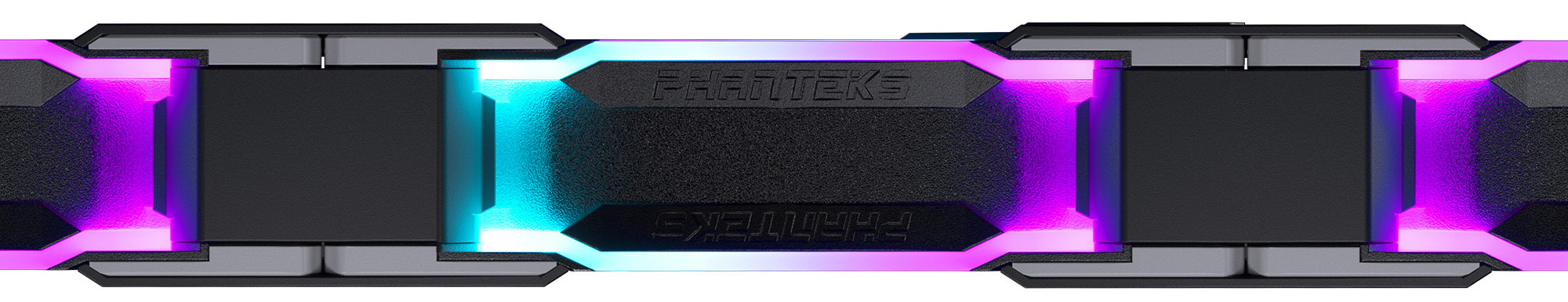 Phanteks - Ventoinha Phanteks D30 PWM D-RGB Preto - 120mm