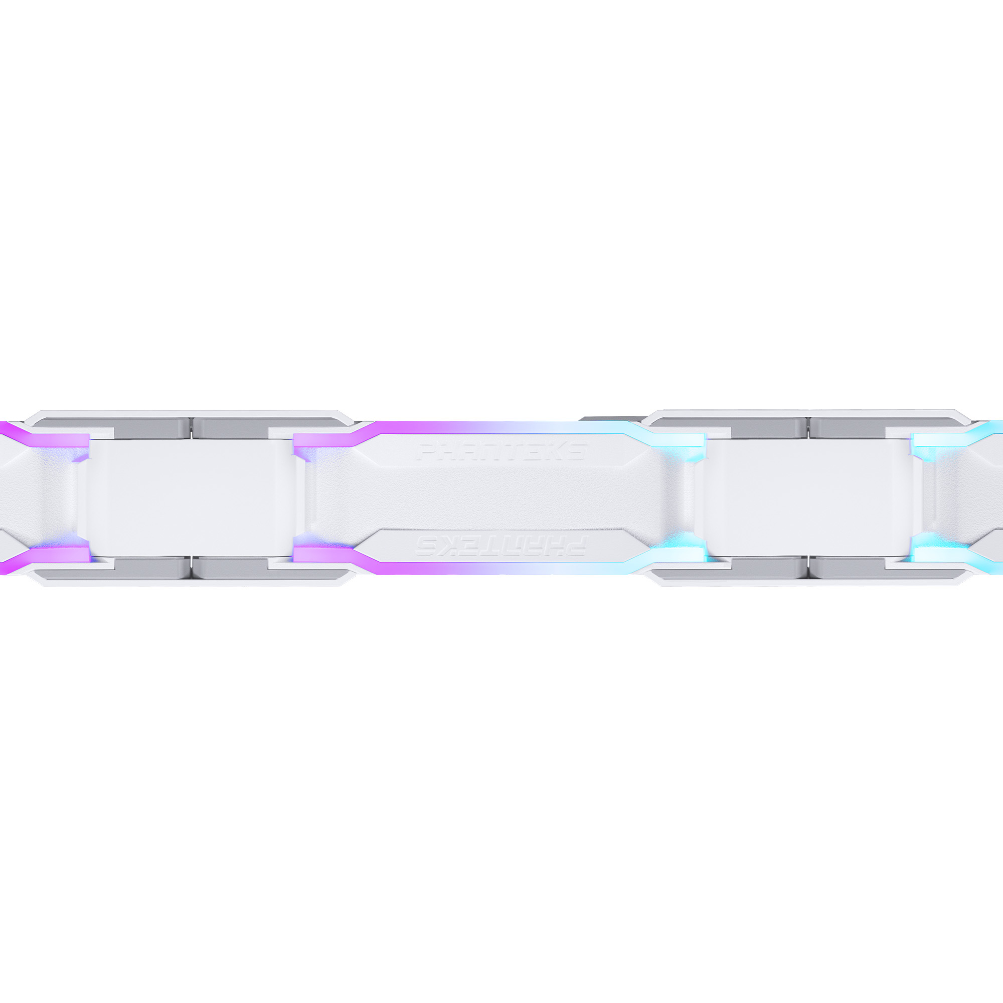 Phanteks - Ventoinha Phanteks D30 PWM D-RGB Branco Pack 3 - 120mm