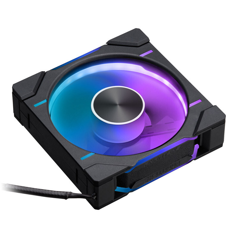 Phanteks - Ventoinha Phanteks D30 PWM reverse Airflow D-RGB Preto - 120mm