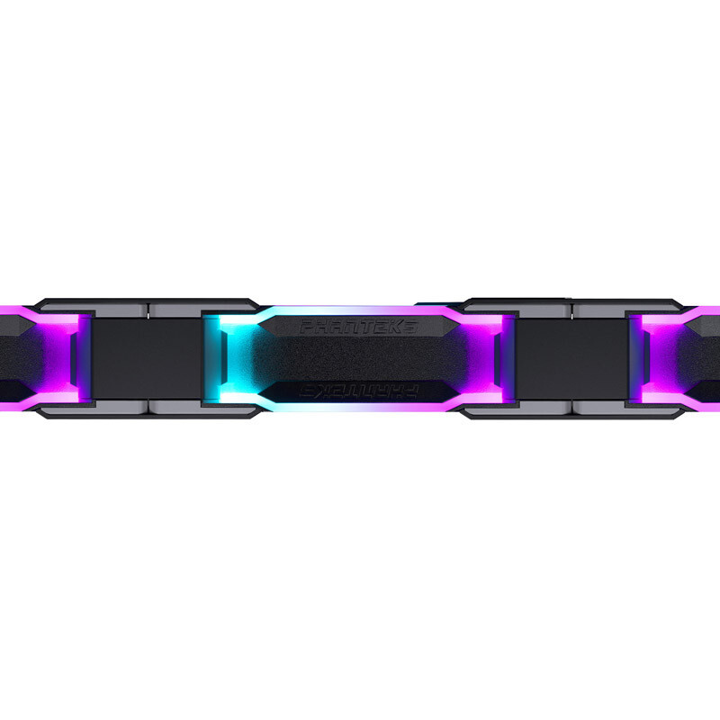 Phanteks - Ventoinha Phanteks D30 PWM reverse Airflow D-RGB Preto - 120mm