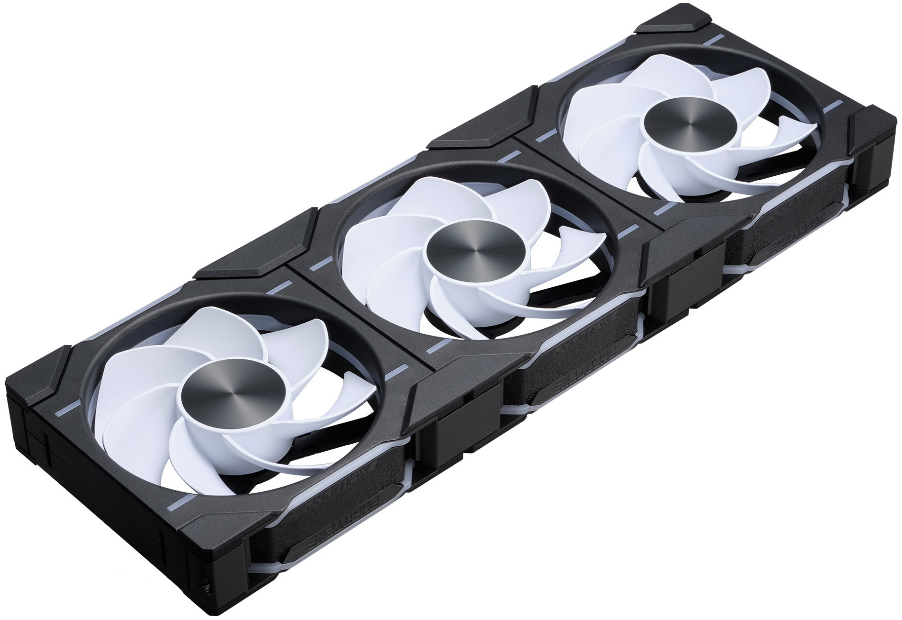 Phanteks - Ventoinha Phanteks D30 PWM reverse Airflow D-RGB Preto Pack 3 - 120mm