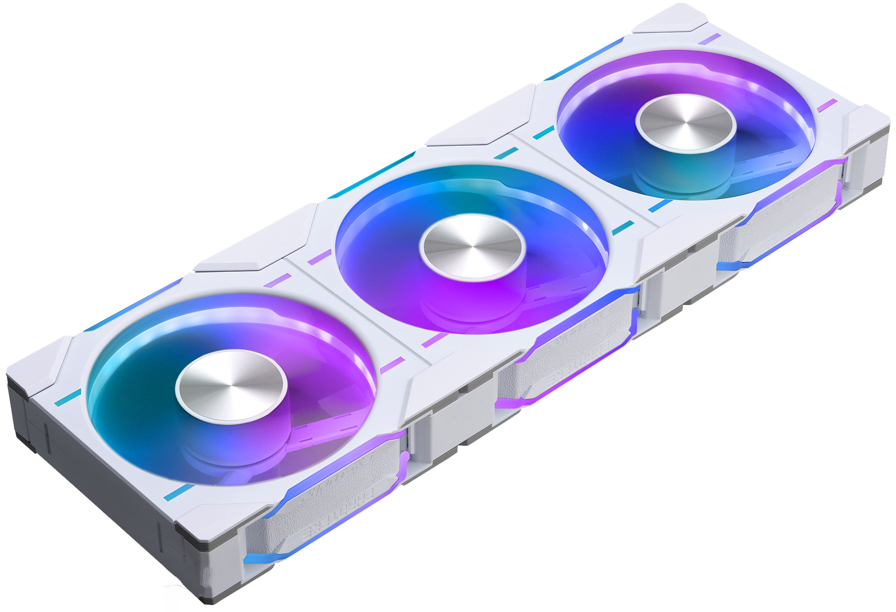 Phanteks - Ventoinha Phanteks D30 PWM reverse Airflow D-RGB Branco Pack 3 - 120mm
