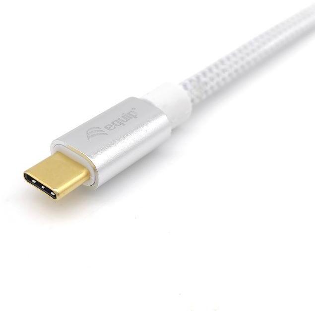 equip - Cabo Equip USB 3.2 GEN 2 C > USB-C M/M 0.5M 10G TRANSFER 5A (100W) Branco