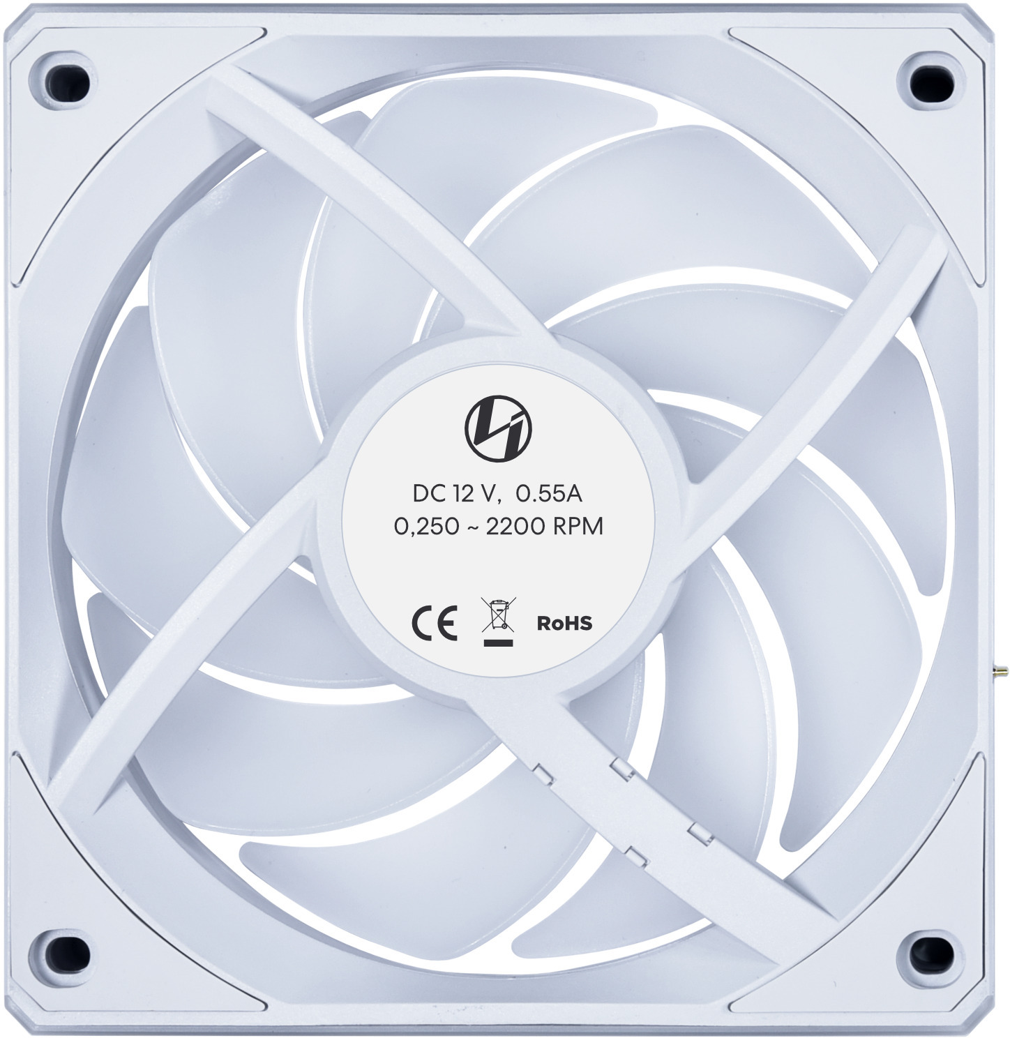 Lian Li - Ventoinha Lian Li UNI FAN CL120 Wireless RGB PWM Branco 120mm (Pack 3)