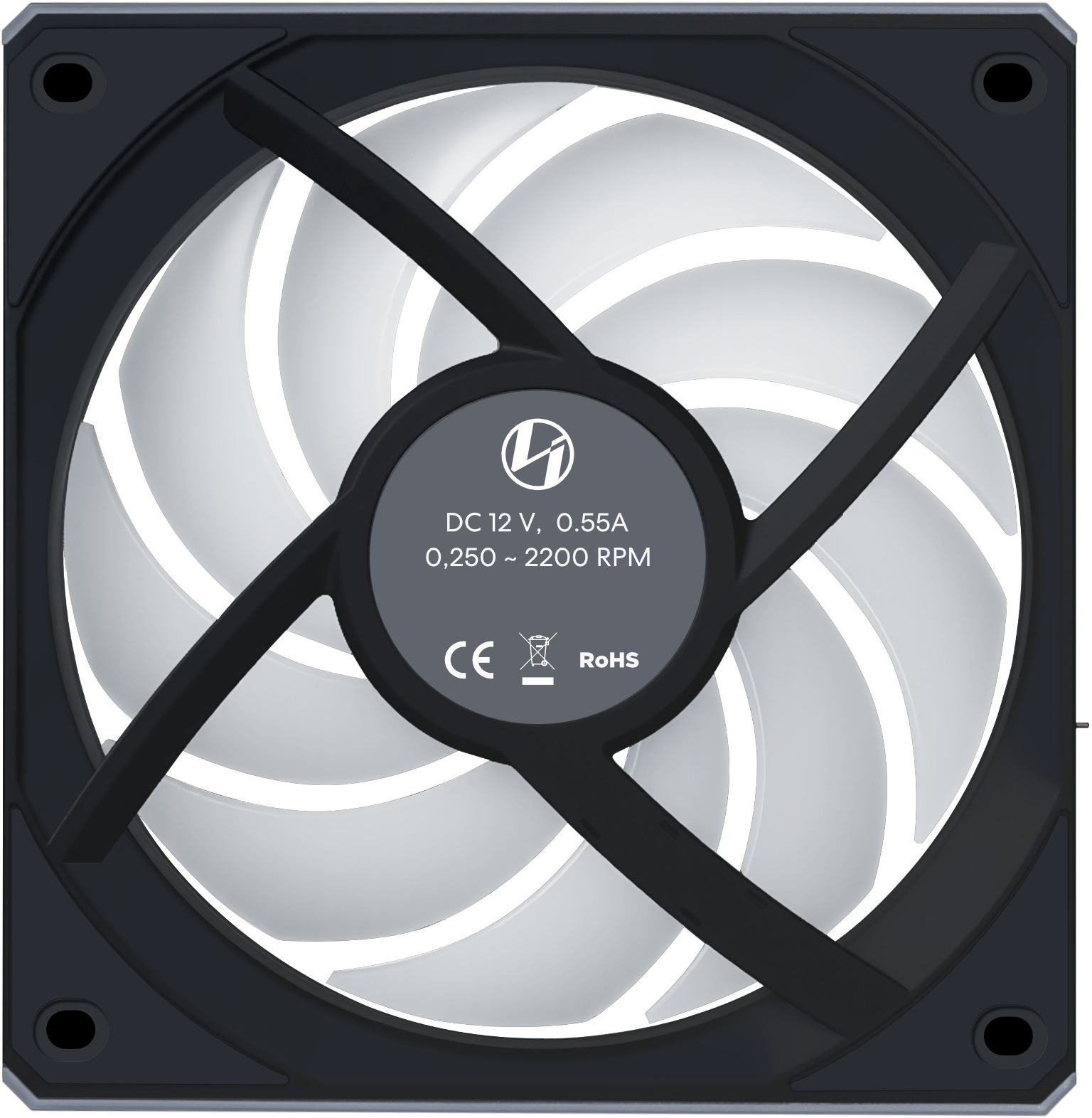 Lian Li - Ventoinha Lian Li UNI FAN CL120 Wireless RGB Reverse Blade PWM Preto 120mm