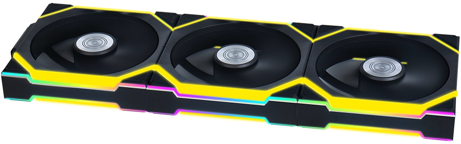 Picture of Picture of Ventoinha Lian Li UNI FAN SL120 Wireless RGB Reverse Blade PWM Preto 120mm (Pack 3)