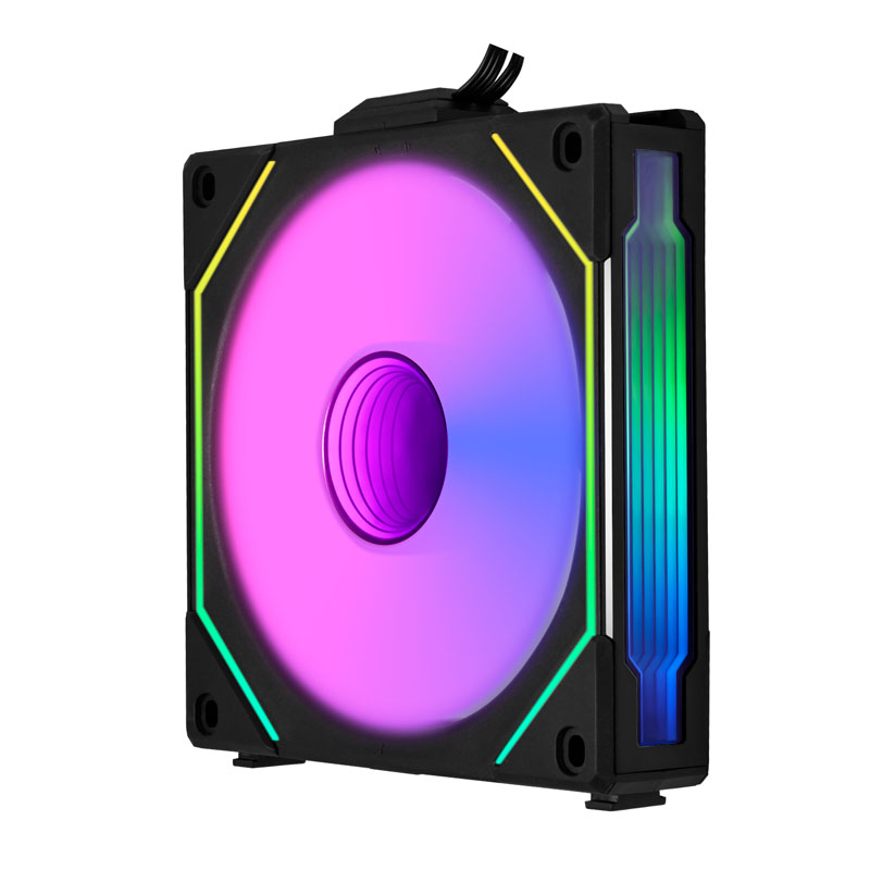 Lian Li - Ventoinha Lian Li UNI FAN SL120 Infinity RGB Reverse Blade PWM Preto 120mm (Pack 3)