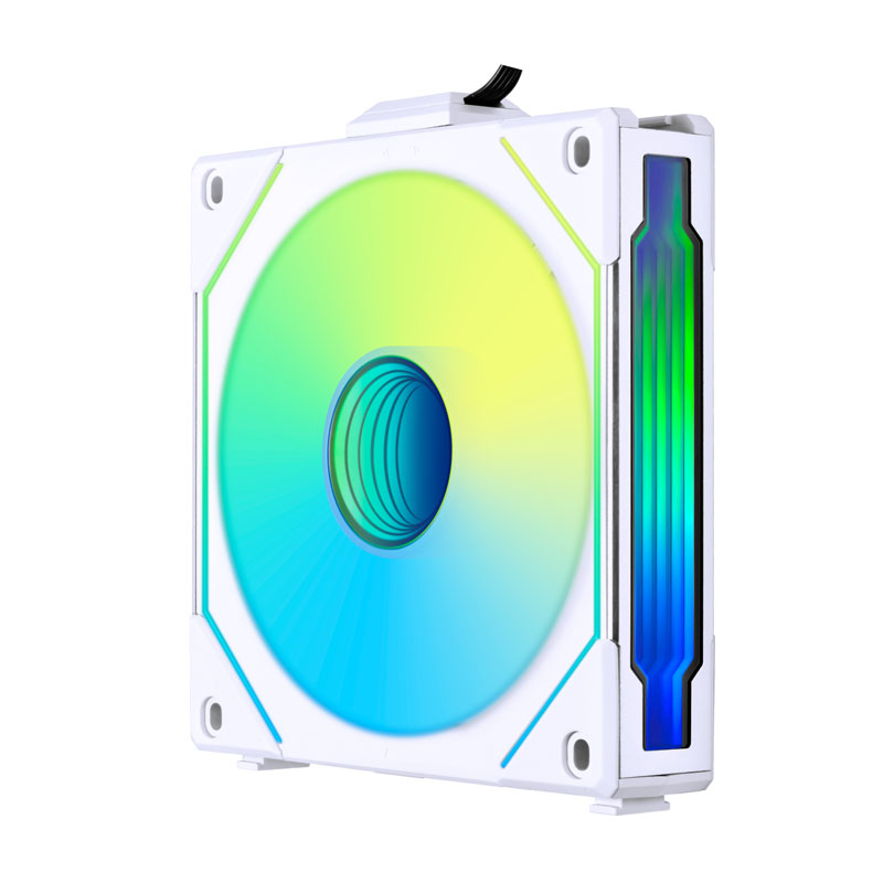 Lian Li - Ventoinha Lian Li UNI FAN SL120 Infinity RGB Reverse Blade PWM Branco 120mm (Pack 3)