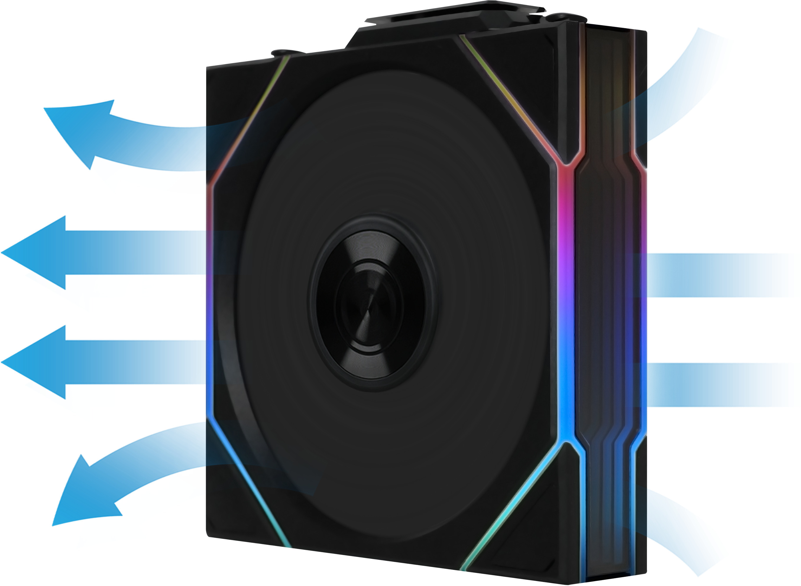 Lian Li - Ventoinha Lian Li UNI FAN TL120 RGB Wireless Reverse PWM Preto 120mm