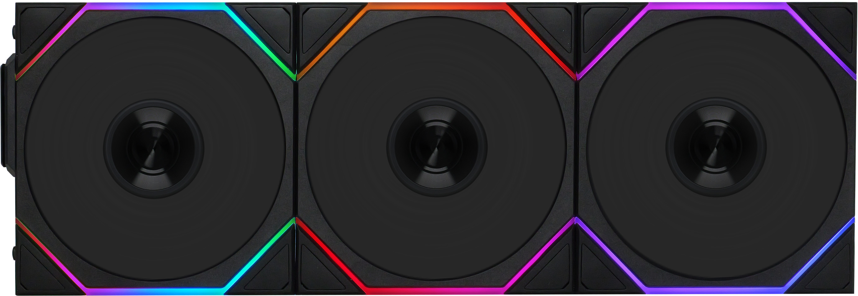 Ventoinha Lian Li UNI FAN TL120 RGB Wireless Reverse PWM Preto 120mm (Pack 3) Picture of Picture of Ventoinha Lian Li UNI FAN TL120 RGB Wireless Reverse PWM Preto 120mm (Pack 3)