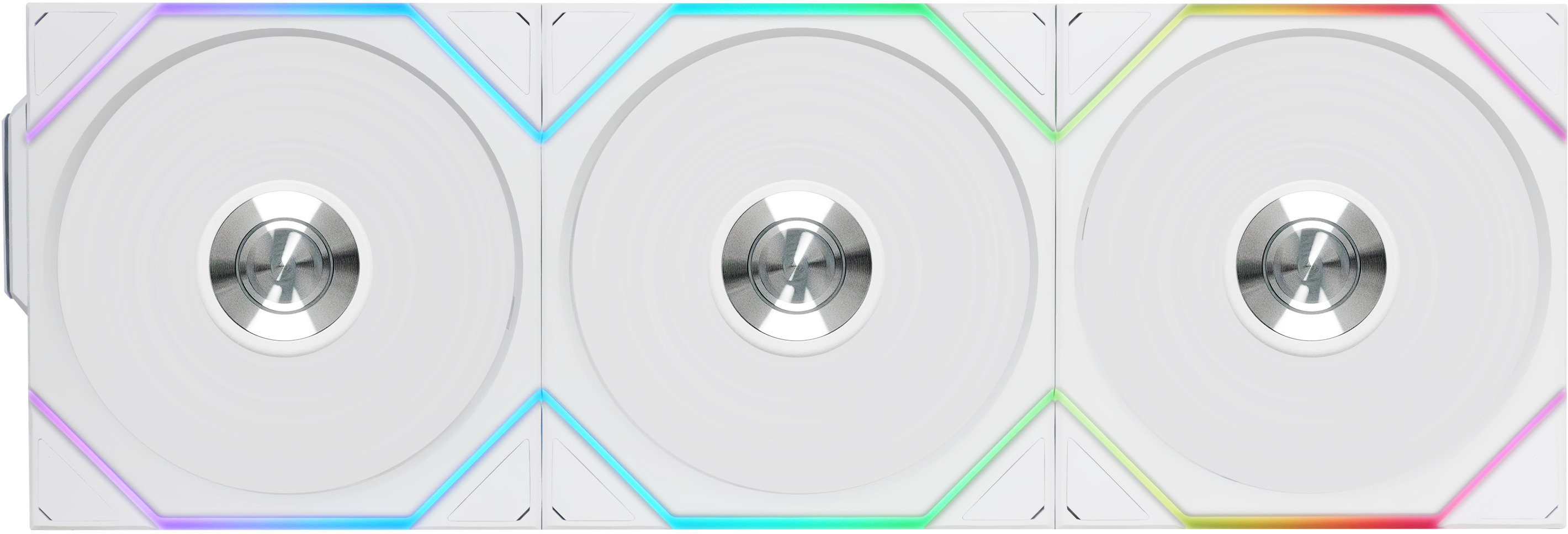 Ventoinha Lian Li UNI FAN TL120 RGB Wireless Reverse PWM Branco 120mm (Pack 3) Picture of Picture of Ventoinha Lian Li UNI FAN TL120 RGB Wireless Reverse PWM Branco 120mm (Pack 3)