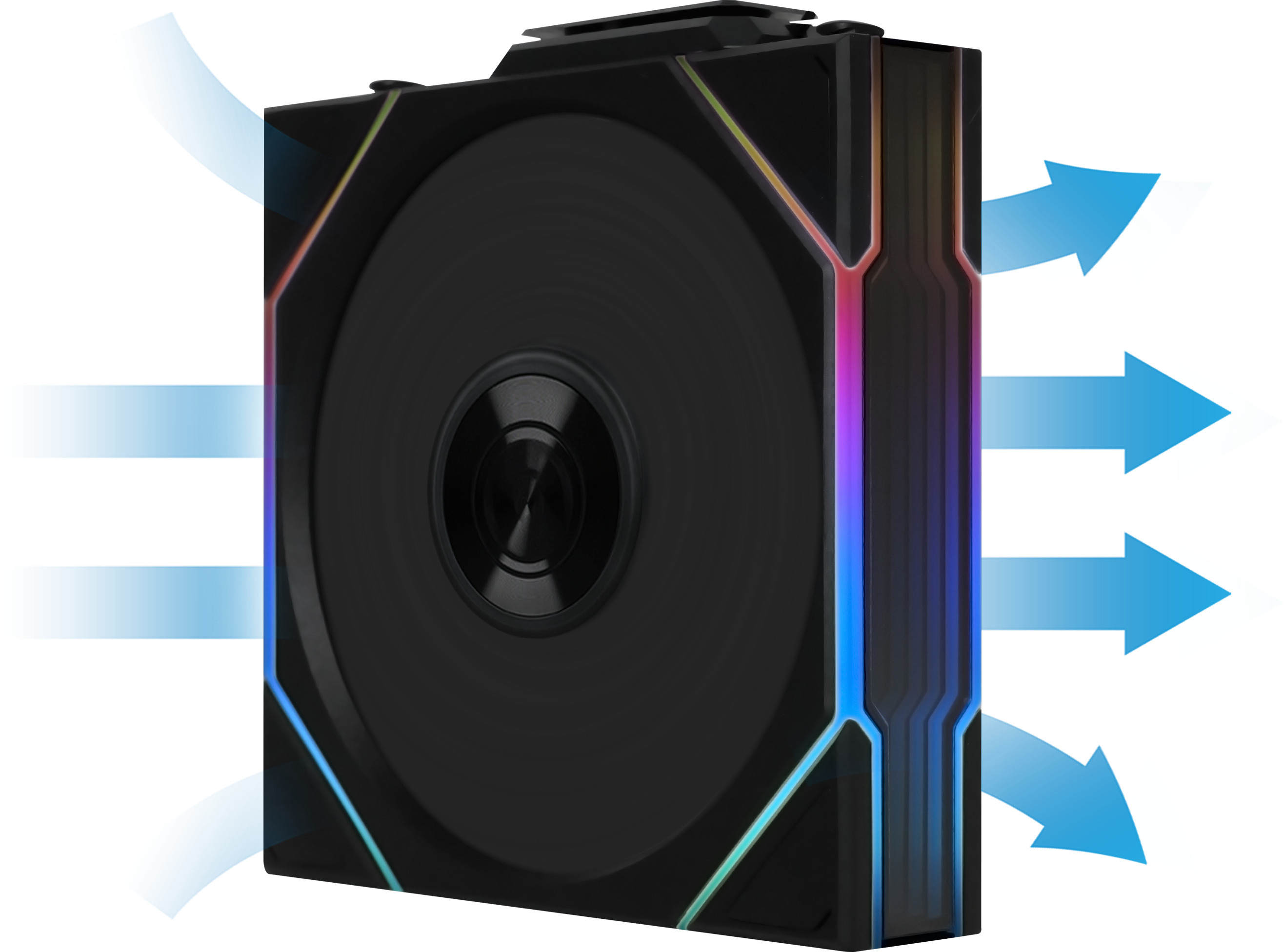 Lian Li - Ventoinha Lian Li UNI FAN TL120 Wireless RGB PWM Preto 120mm (Pack 3)