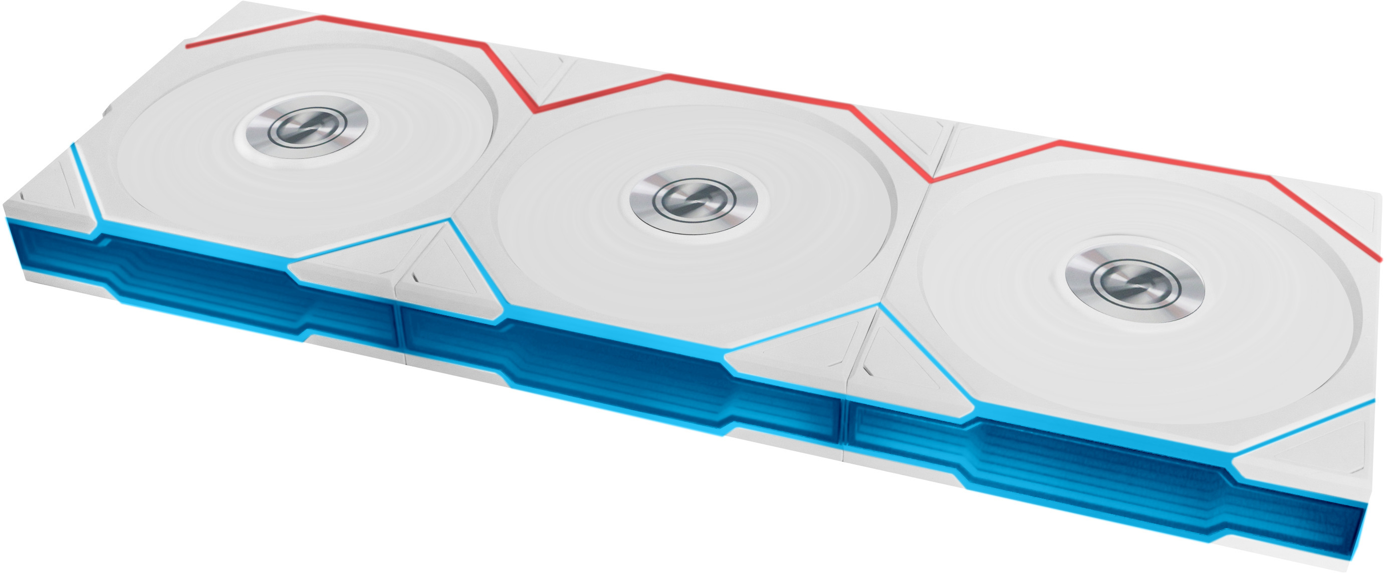 Lian Li - Ventoinha Lian Li UNI FAN TL120 Wireless RGB PWM Branco 120mm (Pack 3)