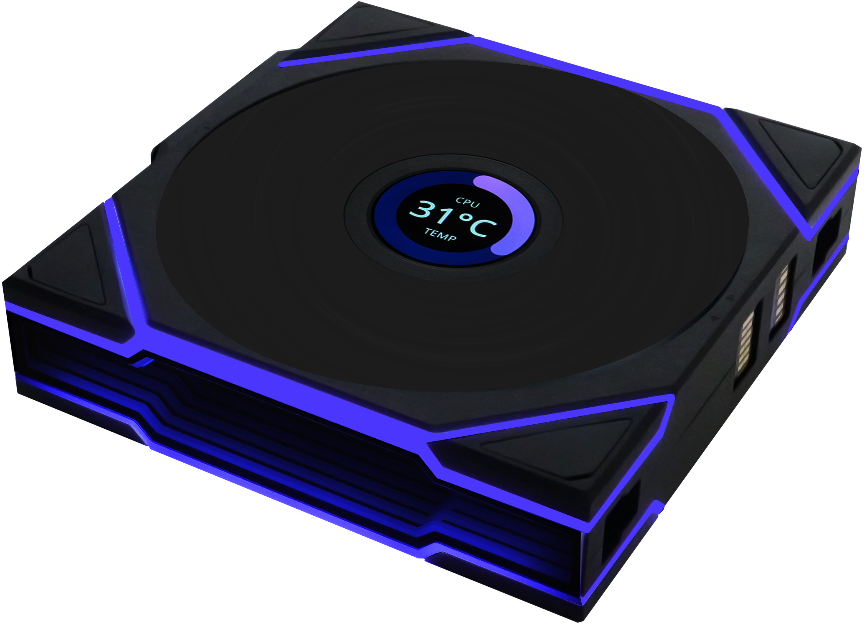 Lian Li - Ventoinha Lian Li UNI FAN TL120 LCD Wireless RGB PWM Preto 120mm