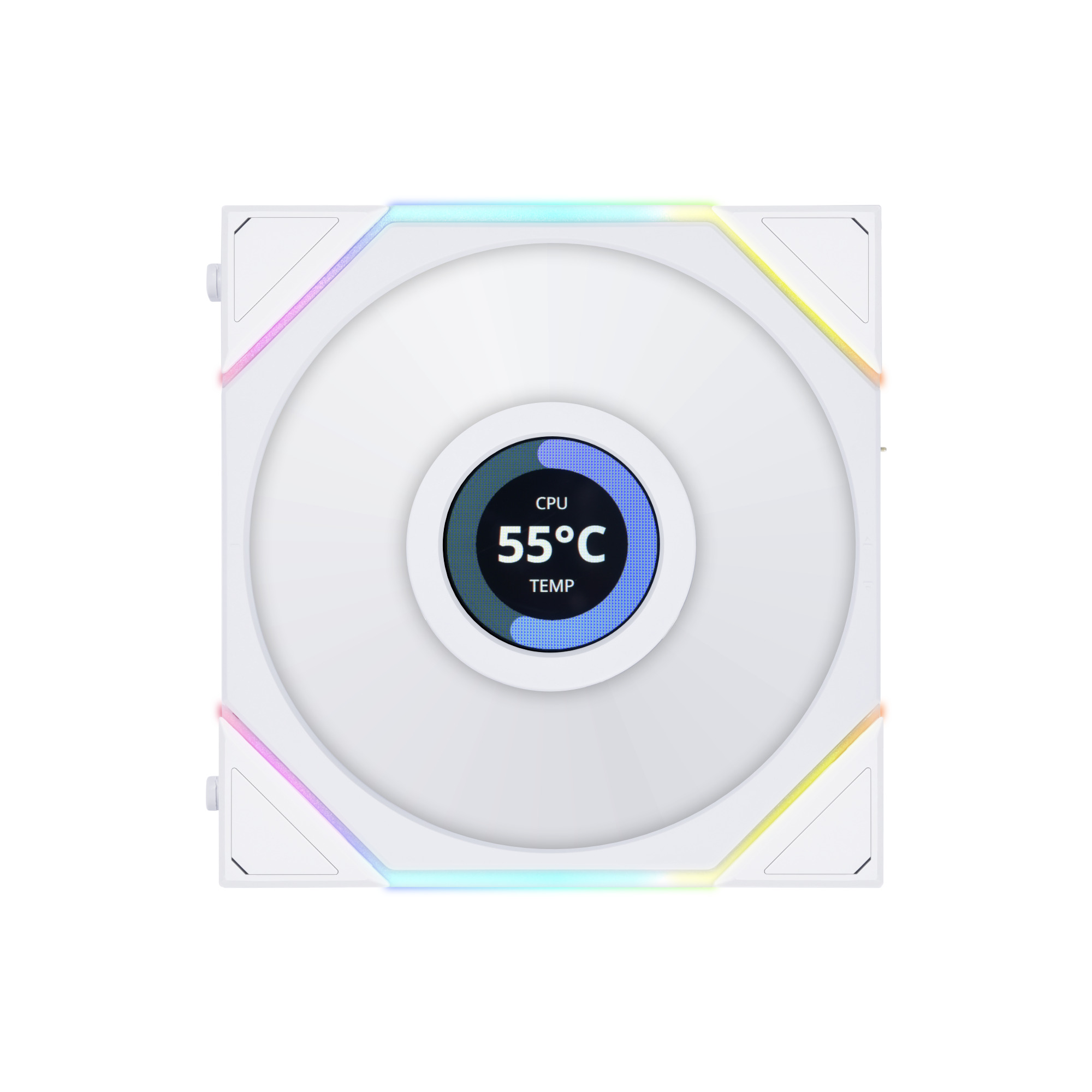 Picture of Picture of Ventoinha Lian Li UNI FAN TL120 LCD RGB PWM Branco 120mm (Pack 3)