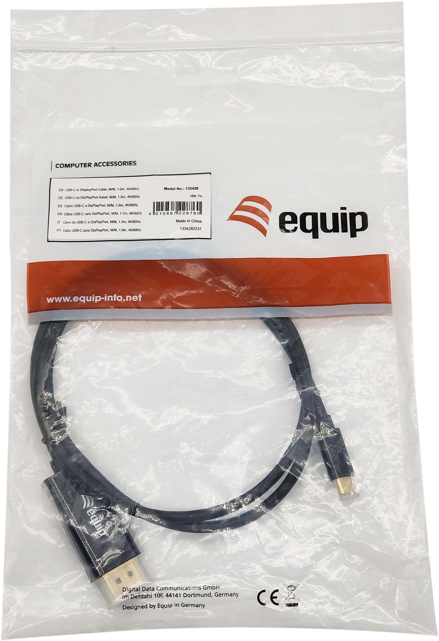 equip - Cabo Equip USB-C > DP M/M 1.0M 4K/60Hz