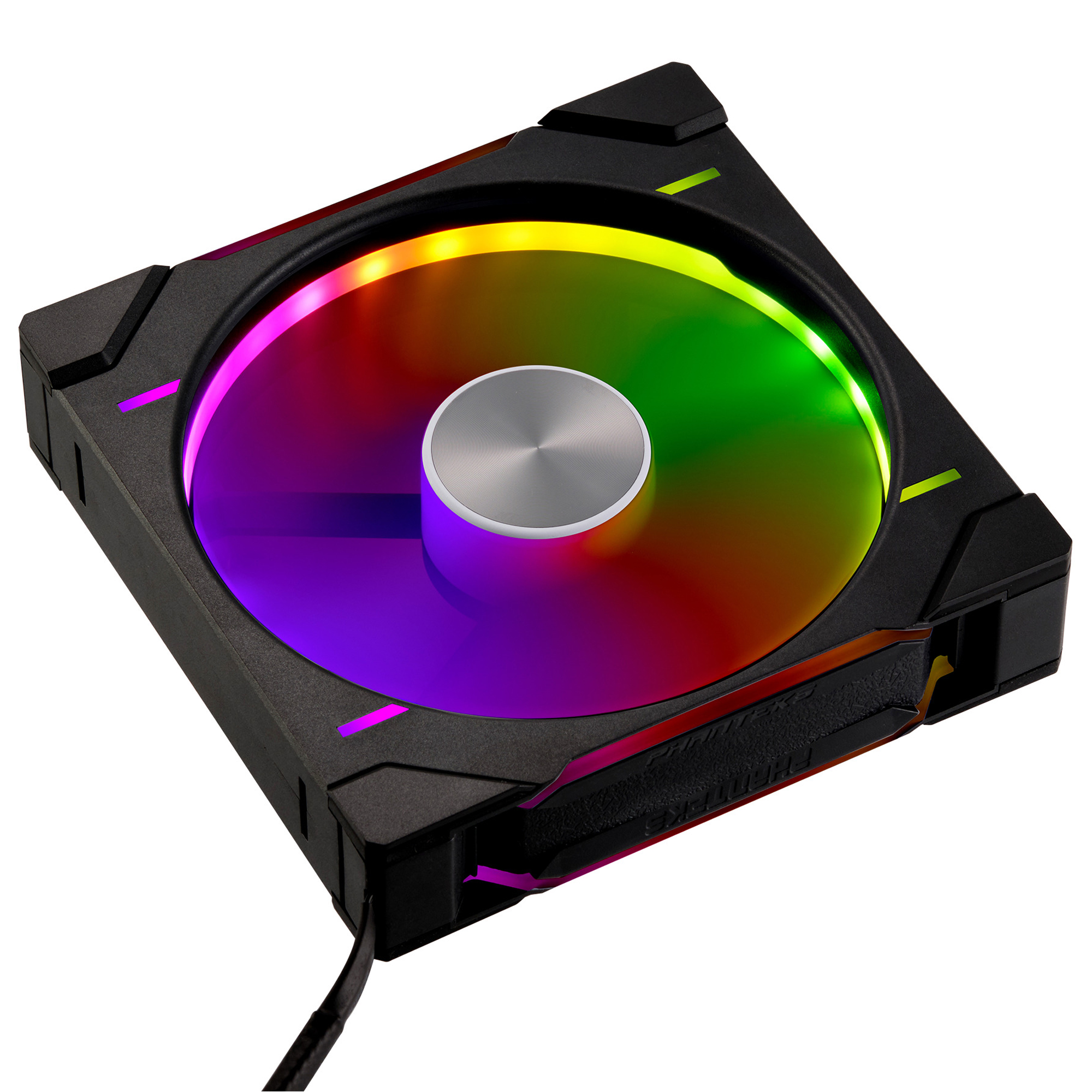 Phanteks - Ventoinha Phanteks D30 PWM D-RGB Preto - 140mm