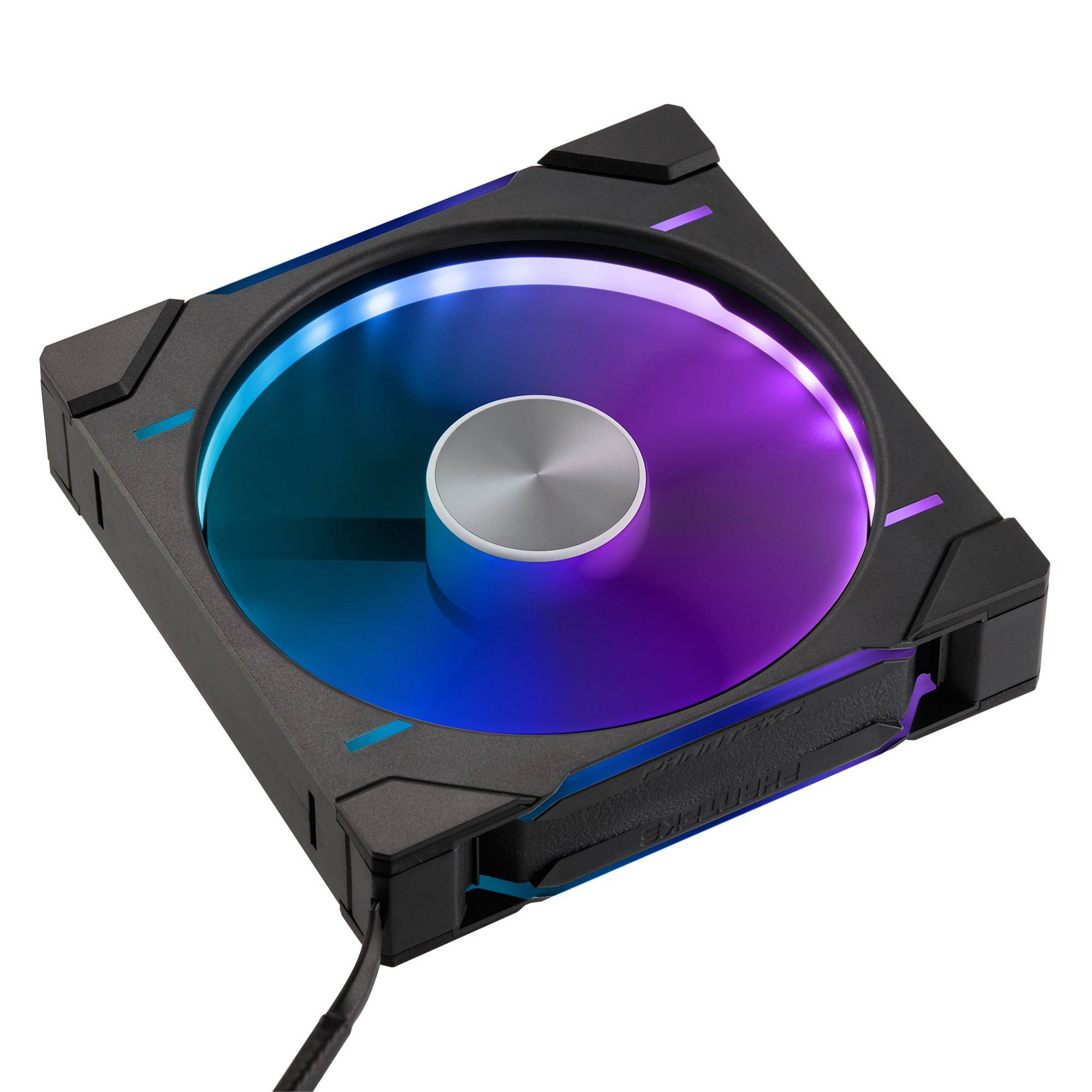 Phanteks - Ventoinha Phanteks D30 PWM reverse Airflow D-RGB Preto - 140mm