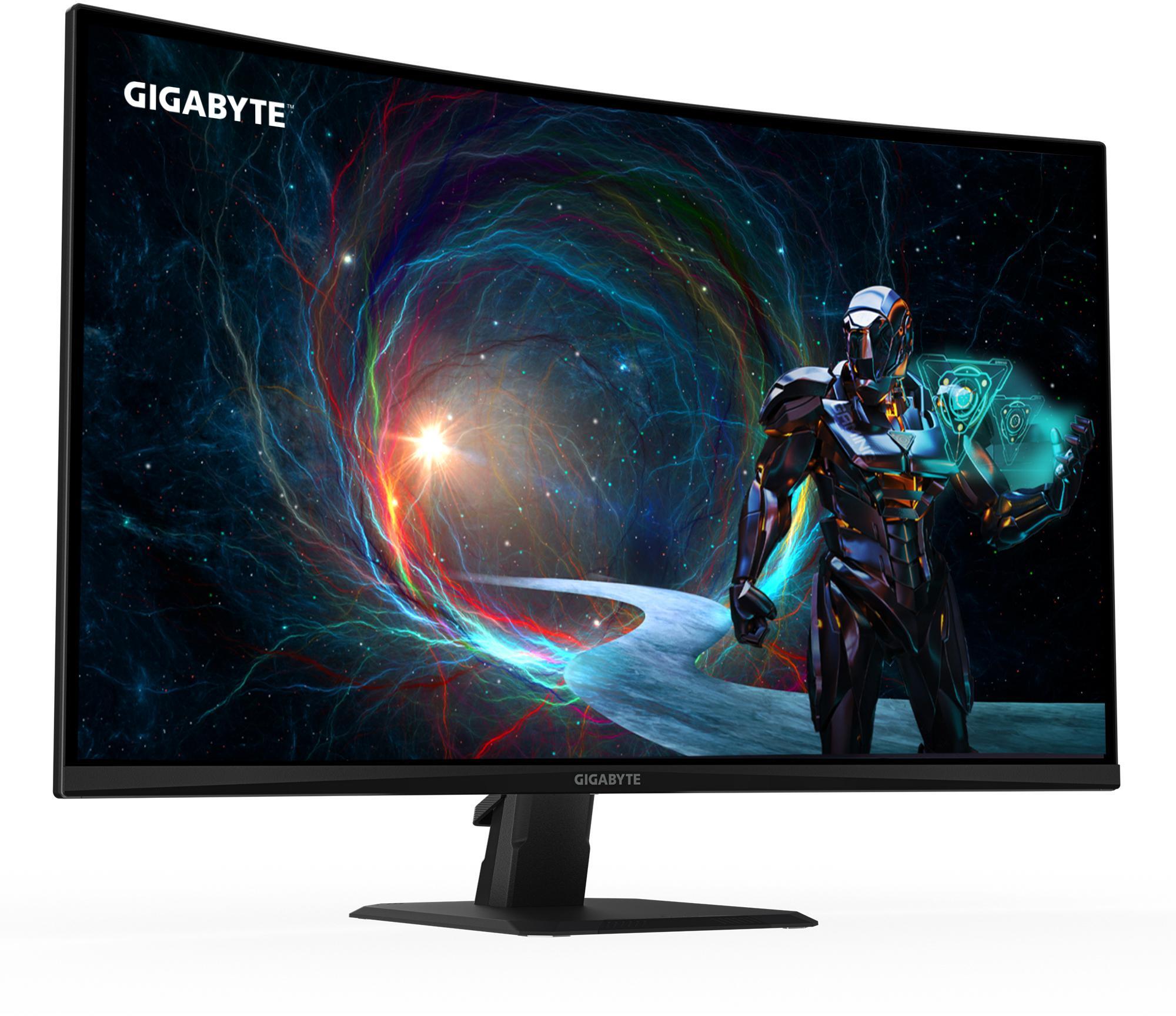 Gigabyte - Monitor Gigabyte 32" GS32QCA VA QHD Curvo 180Hz 1ms FreeSync