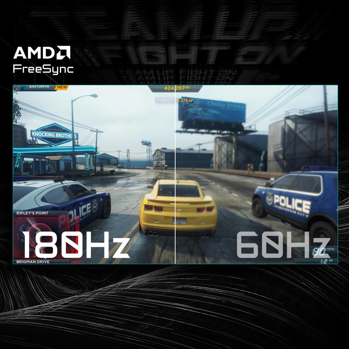 Gigabyte - Monitor Gigabyte 32" GS32QCA VA QHD Curvo 180Hz 1ms FreeSync