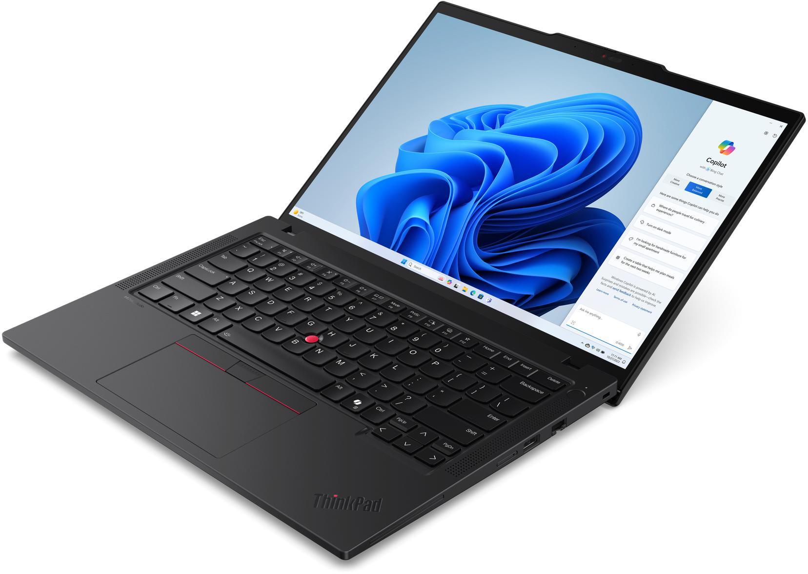 Lenovo - Portátil Lenovo Thinkpad T14 Gen5 Copilot AI 14" Ultra 7 155U 32GB DDR5 1TB Intel Graphics W11 Pro