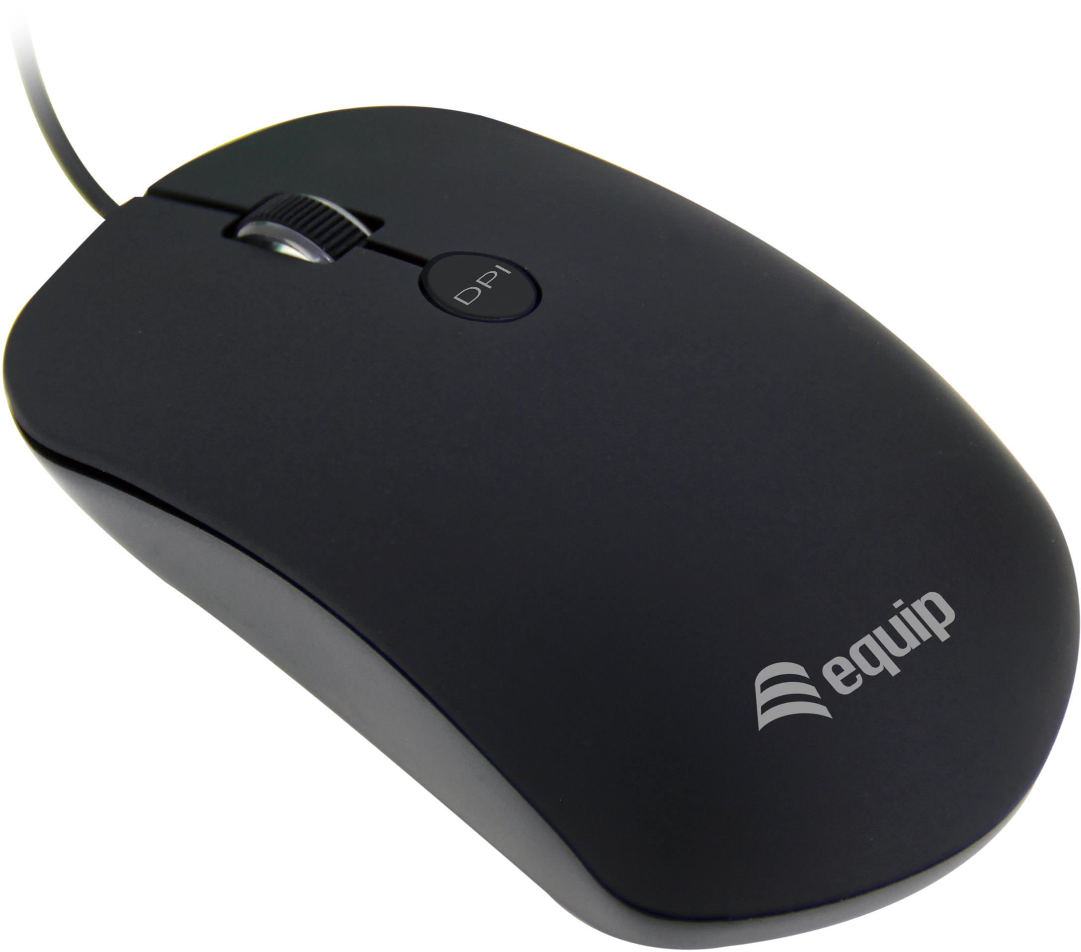 equip - Rato Equip Comfort USB Preto