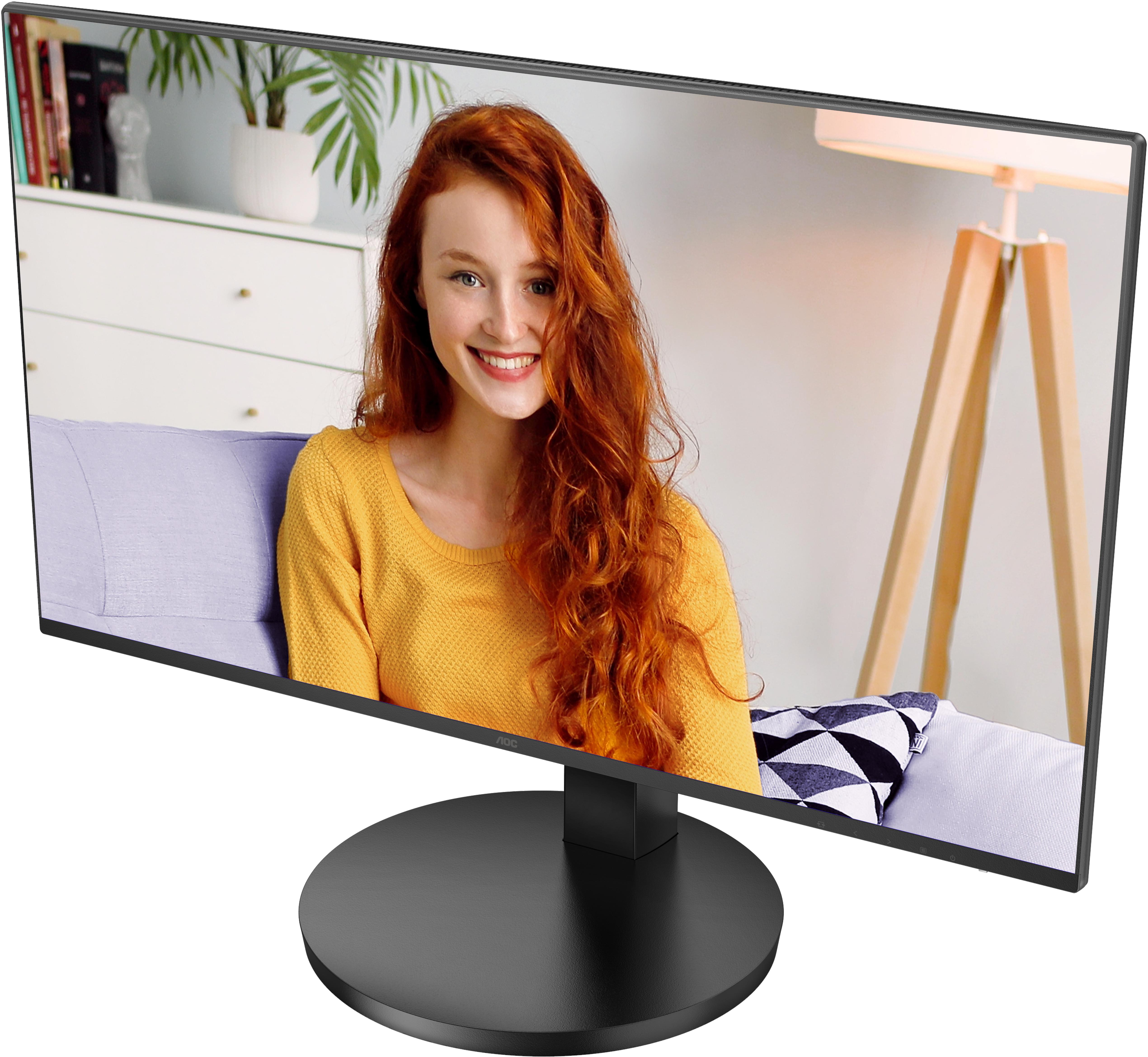 AOC - Monitor AOC 24" 24B3CF2 IPS FHD 100Hz 1ms USB-C (65W) c/colunas Ajuste Completo