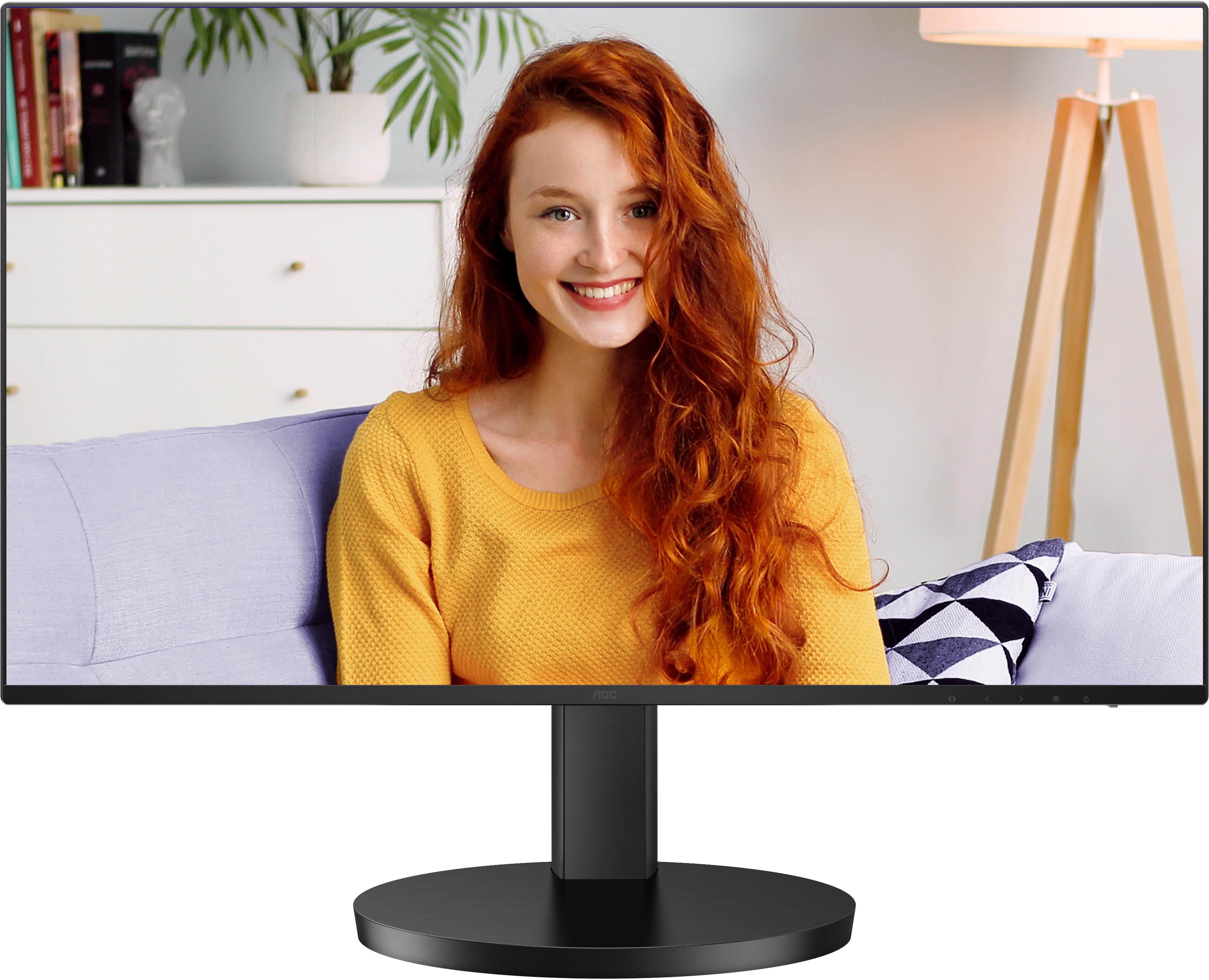 AOC - Monitor AOC 24" 24B3CF2 IPS FHD 100Hz 1ms USB-C (65W) c/colunas Ajuste Completo