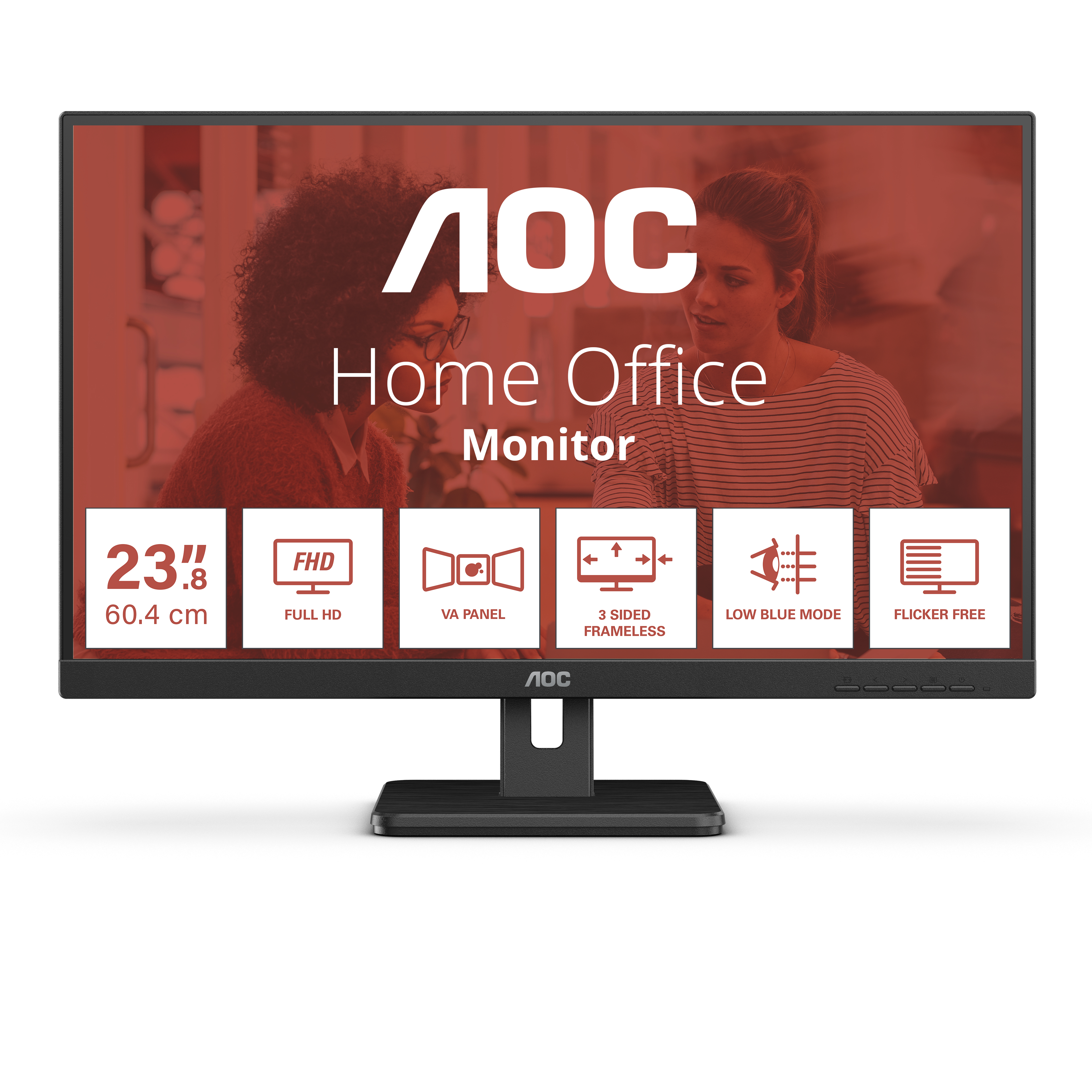 Picture of Picture of Monitor AOC 24" 24E3UM VA FHD 75Hz 4ms USB 3.2 Adaptive Sync Low Blue Light c/ Ajuste Completo