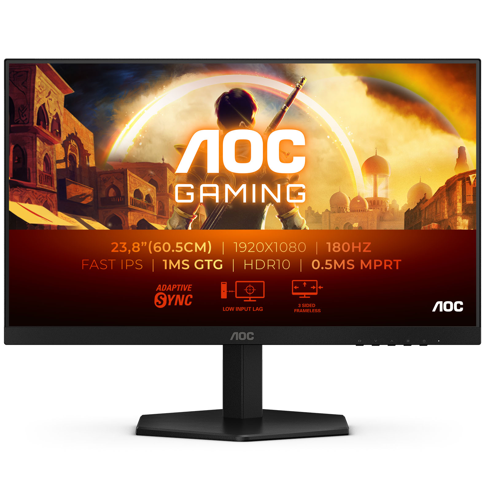 Picture of Picture of Monitor AOC Gaming 23.8" 24G42E IPS FHD 180Hz 1ms Adaptive Sync