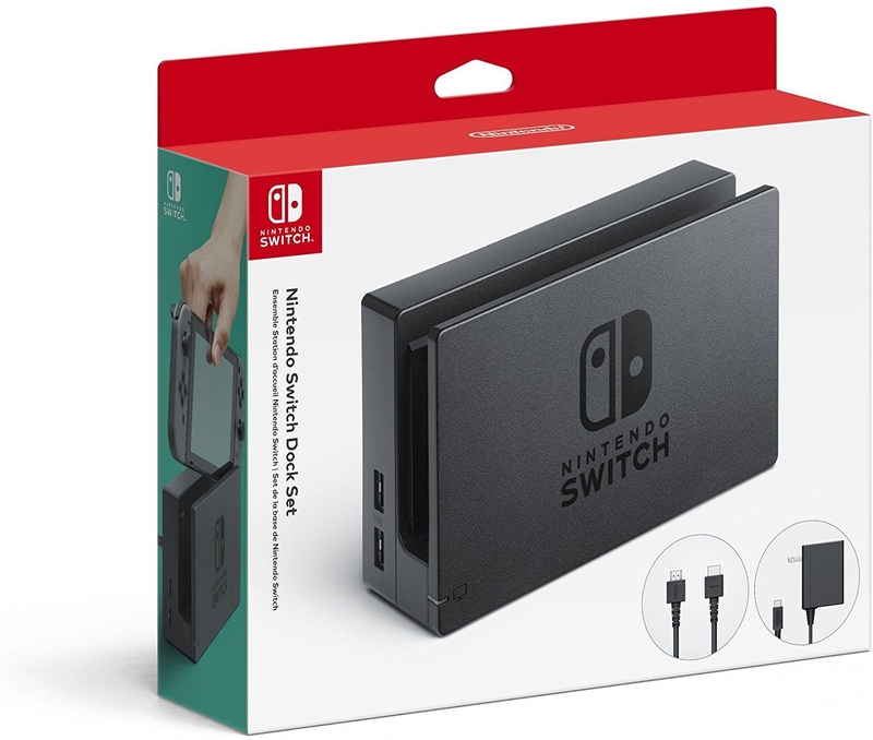 Nintendo - Dock para Nintendo (Pack com Base + Carregador de Corrente + Cabo HDMI)