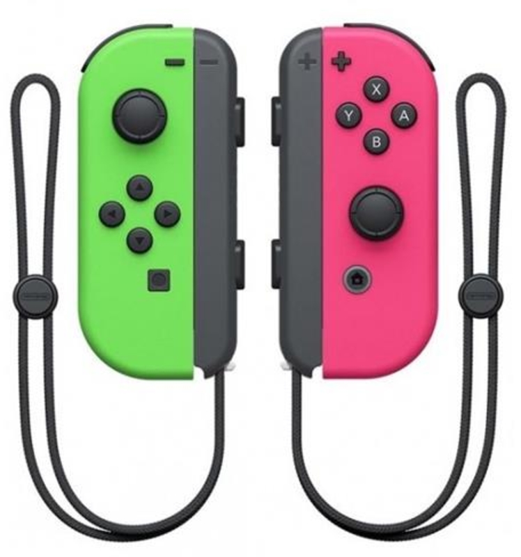 Nintendo - Comando Nintendo Joy-Con (set Esq/Dir) Verde Néon/Rosa Néon