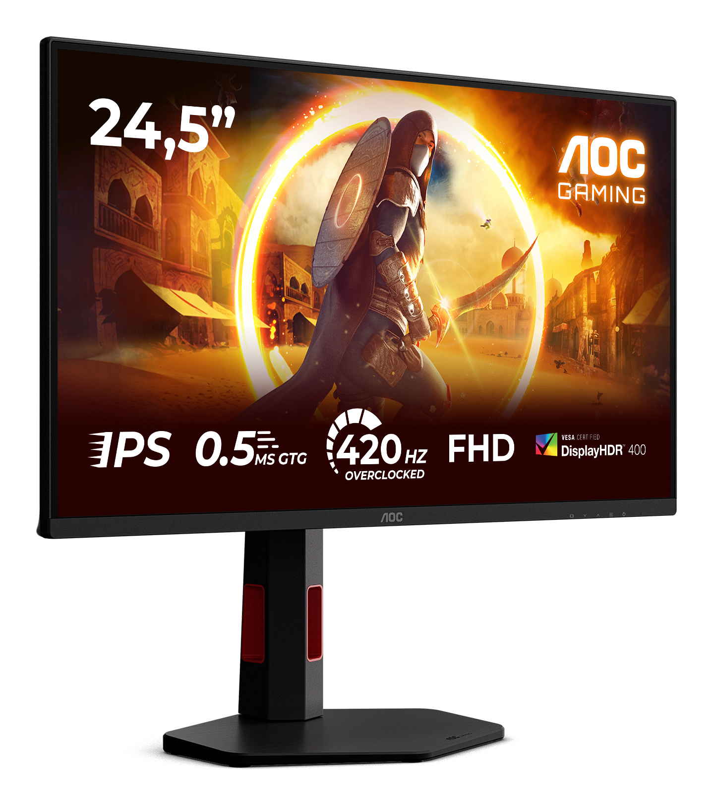 AOC - Monitor AOC Gaming 25" 25G4KUR Fast IPS FHD 420Hz HDR400