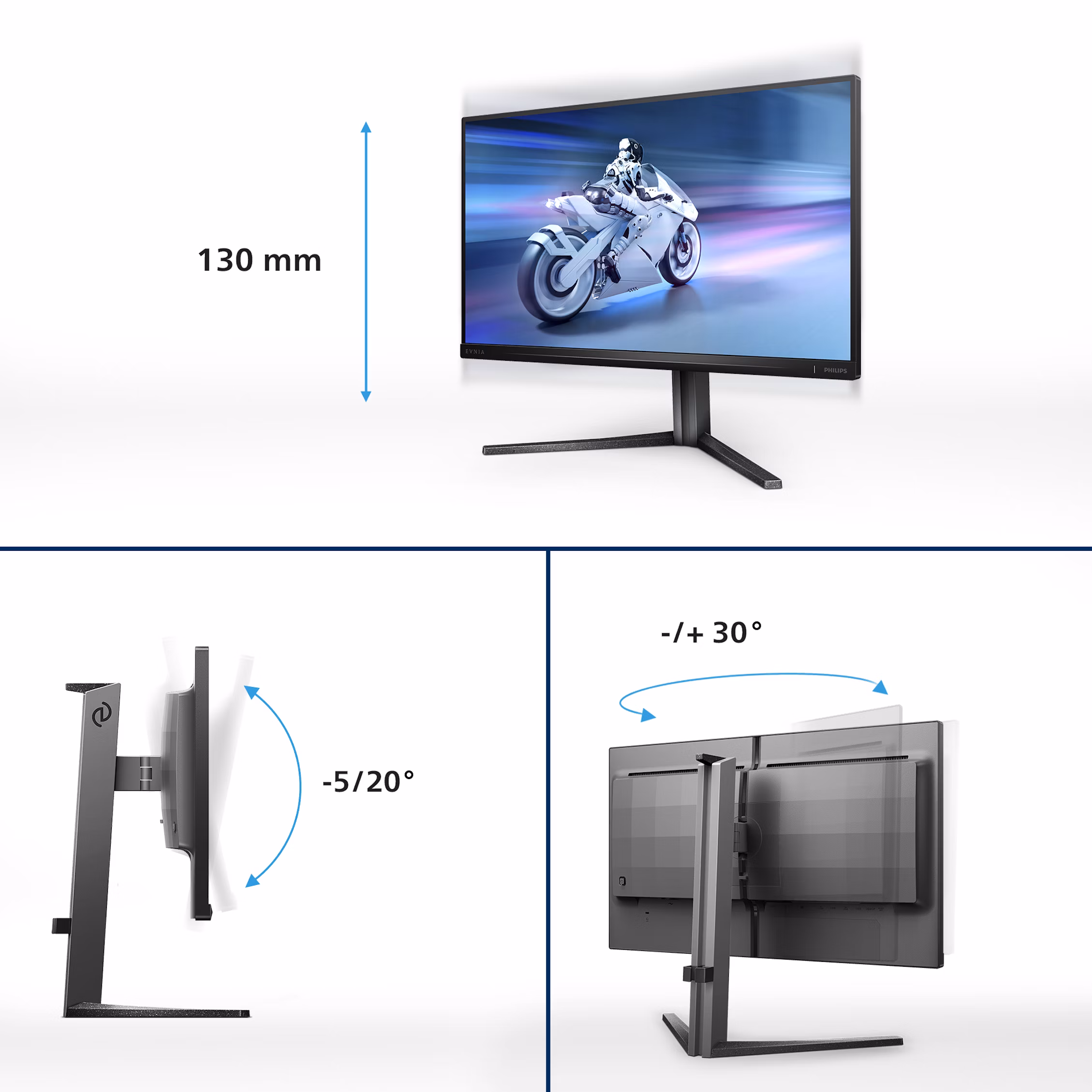 Philips - Monitor Philips Série 5000 24.5" 25M2N5200UVA Fast VA FHD 360Hz 1ms HDR400