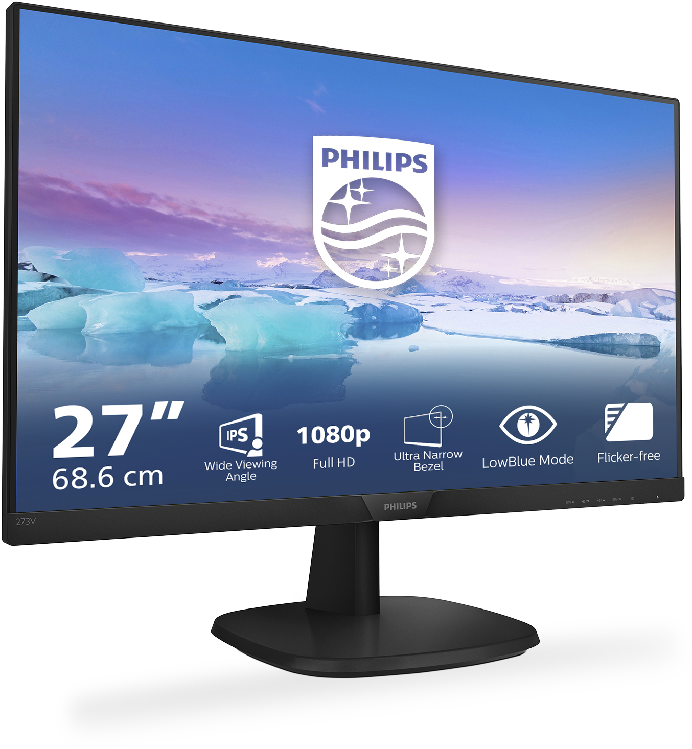 Philips - Monitor Philips V-Line 27" 273V7QJAB IPS FHD 75Hz 4ms