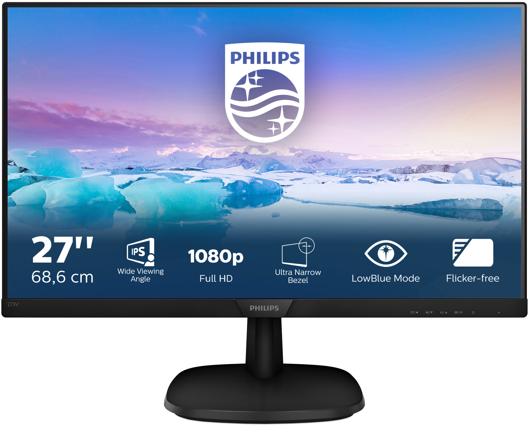 Philips - Monitor Philips V-Line 27" 273V7QJAB IPS FHD 75Hz 4ms